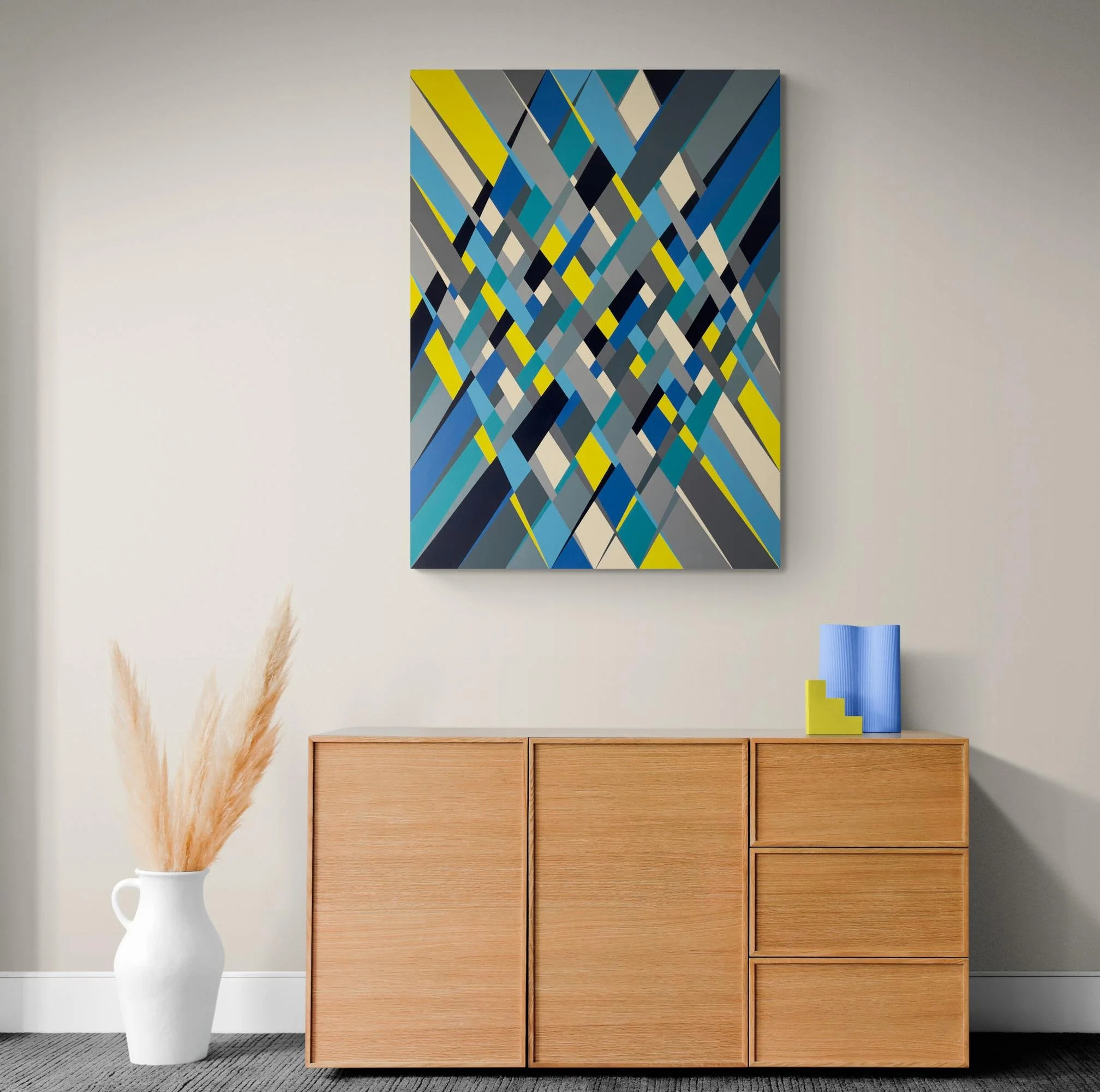 Danny Jacobson Series 6 #13 original abstract painting for sale Melbourne 92cm x 122cm