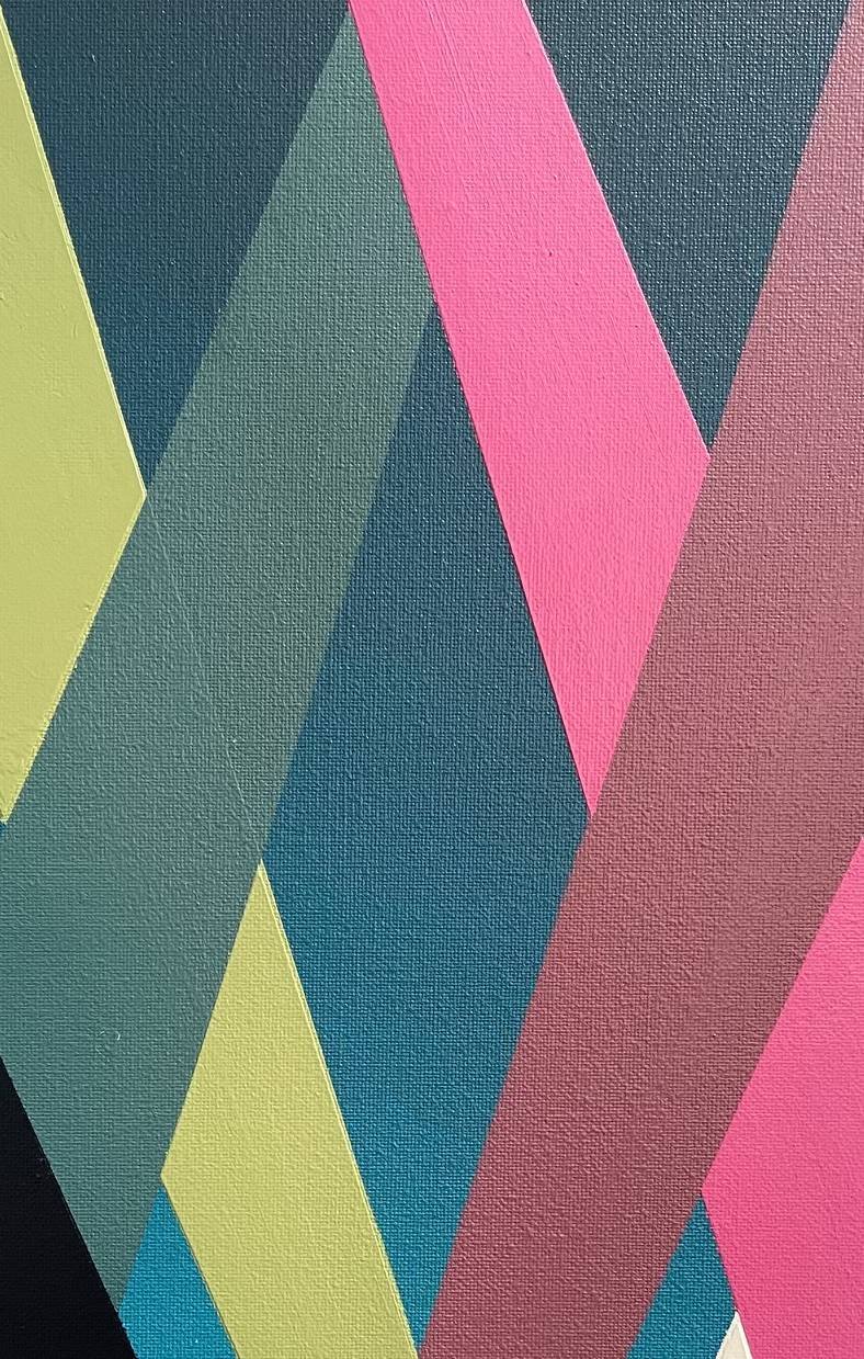 Danny Jacobson Series 6 #14 original abstract acrylic painting 122cm x 92cm Melbourne artist