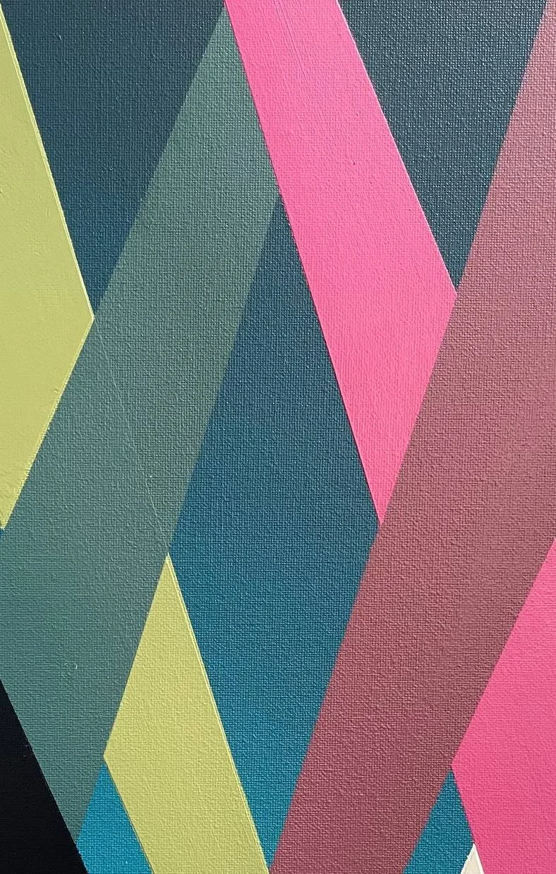 Danny Jacobson Series 6 #14 original abstract acrylic painting 122cm x 92cm Melbourne artist