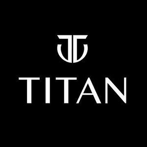 Black background with a white logo and the word 'TITAN' written below it.