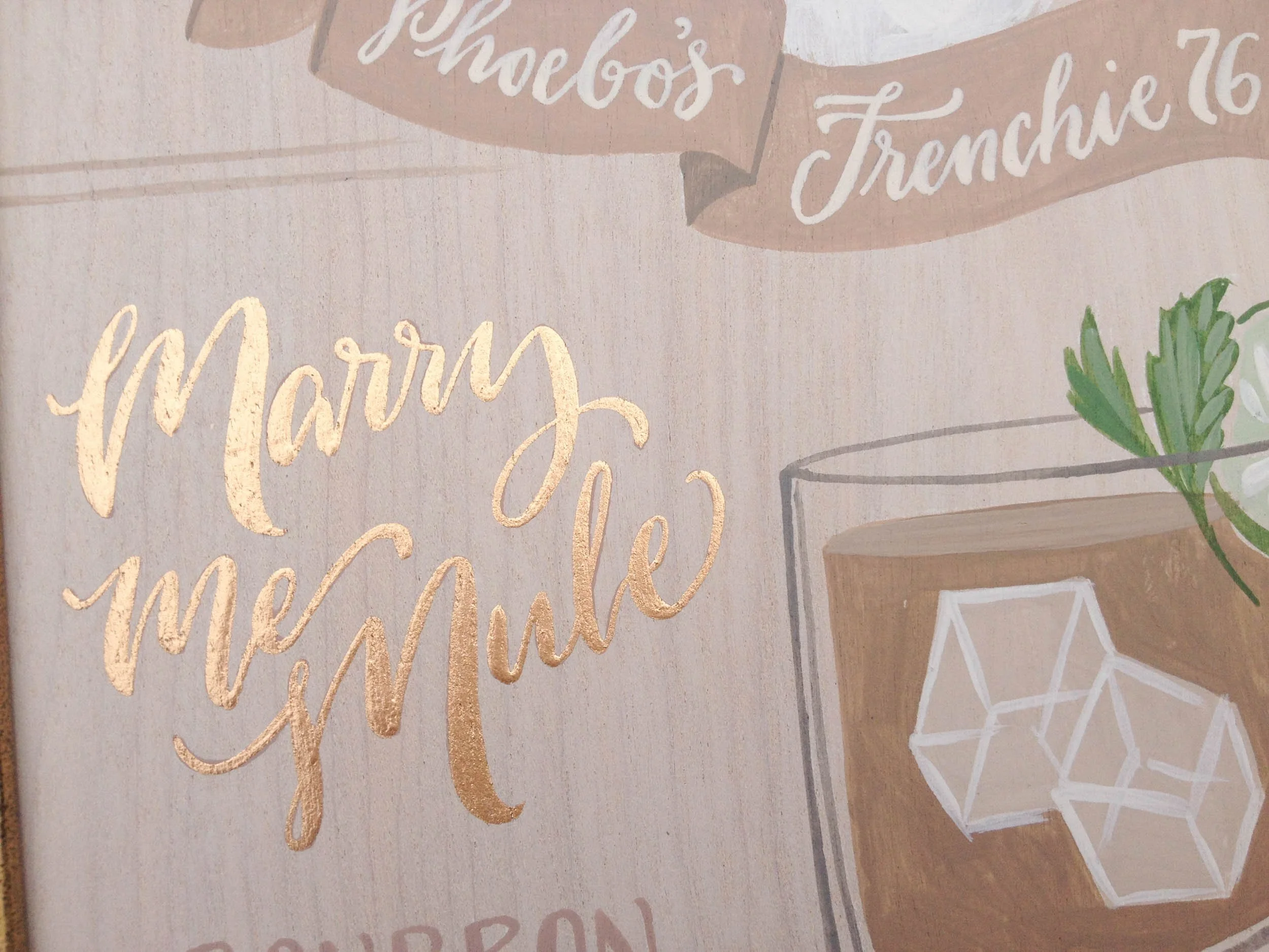 Sku0001Custom Hand-Painted Wedding Bar Sign _ Pet Portrait Cocktail Menu _ Dog Illustration with Hand Lettering on Wood Phoebos Frenchy -08.jpg