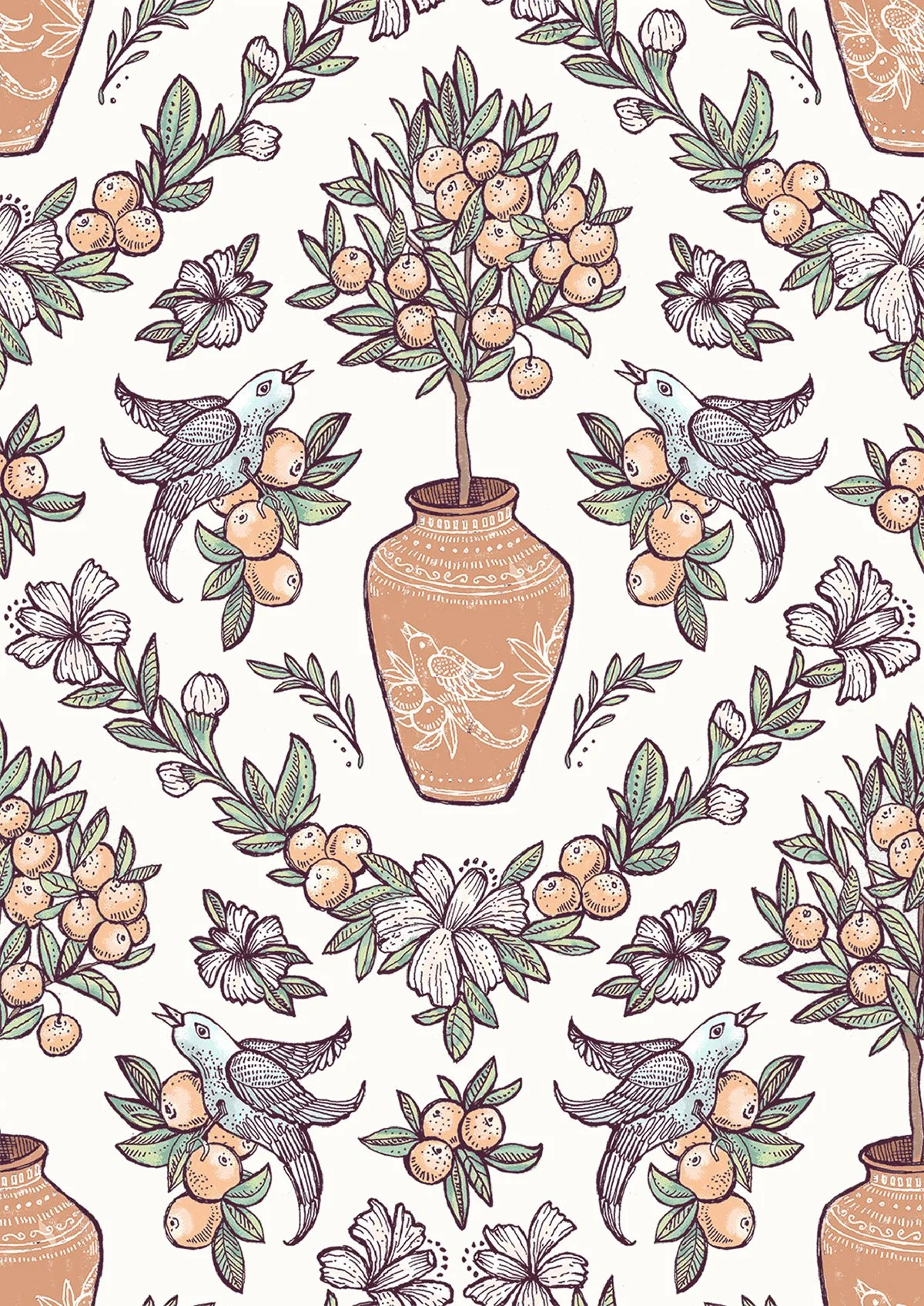 Med_oranges_flowers_and_birds_damaskv2.jpg