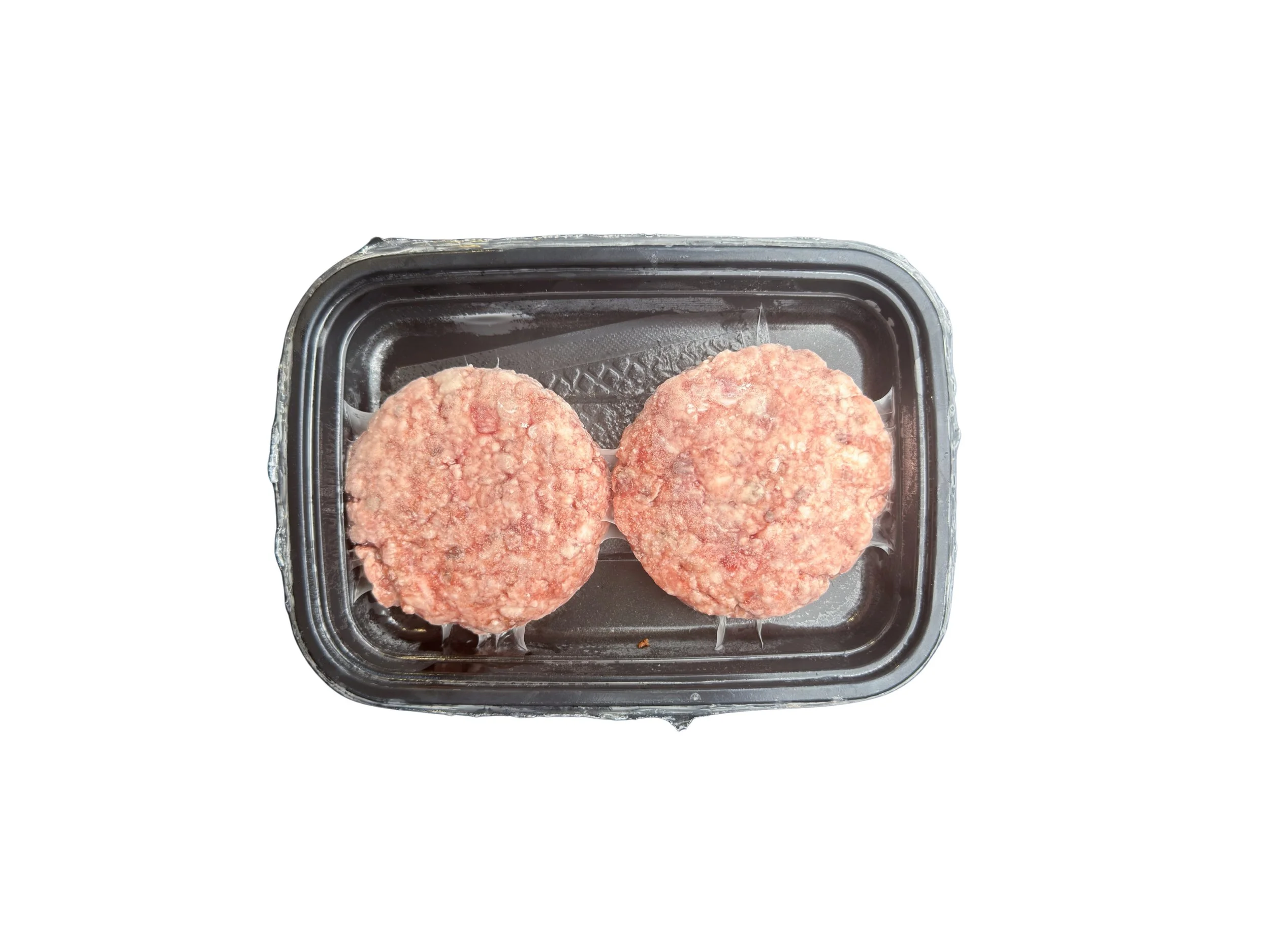 Halal Japanese Wagyu A5 burger patties ready for grilling.