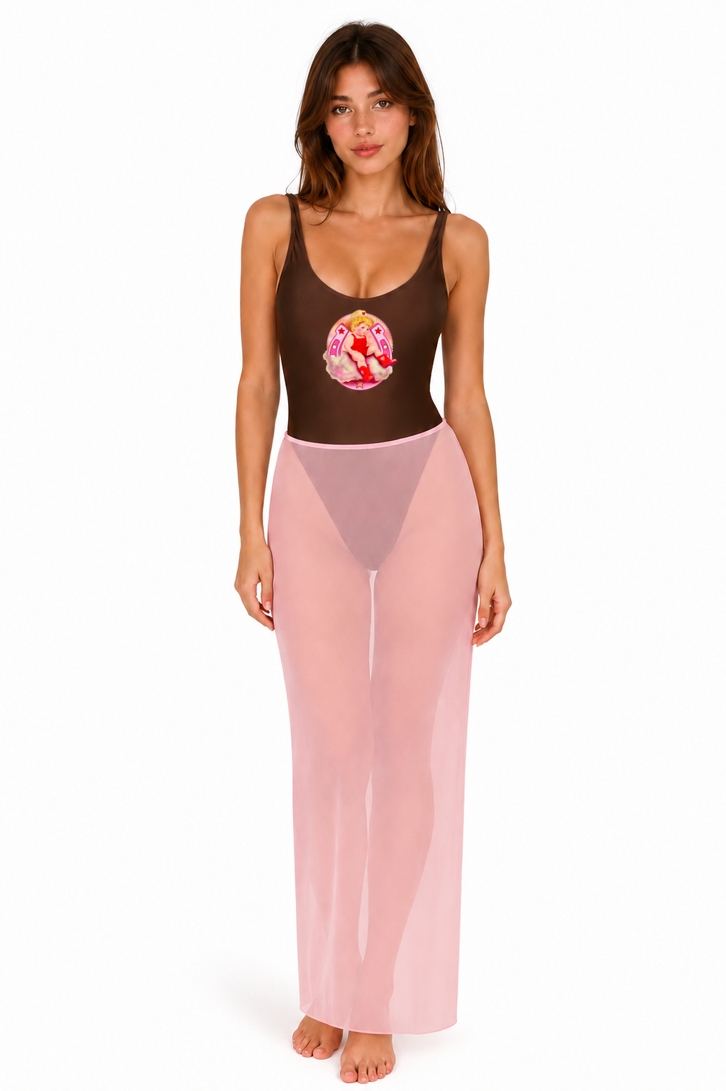 Cowdoll set swimsuit&skirt
