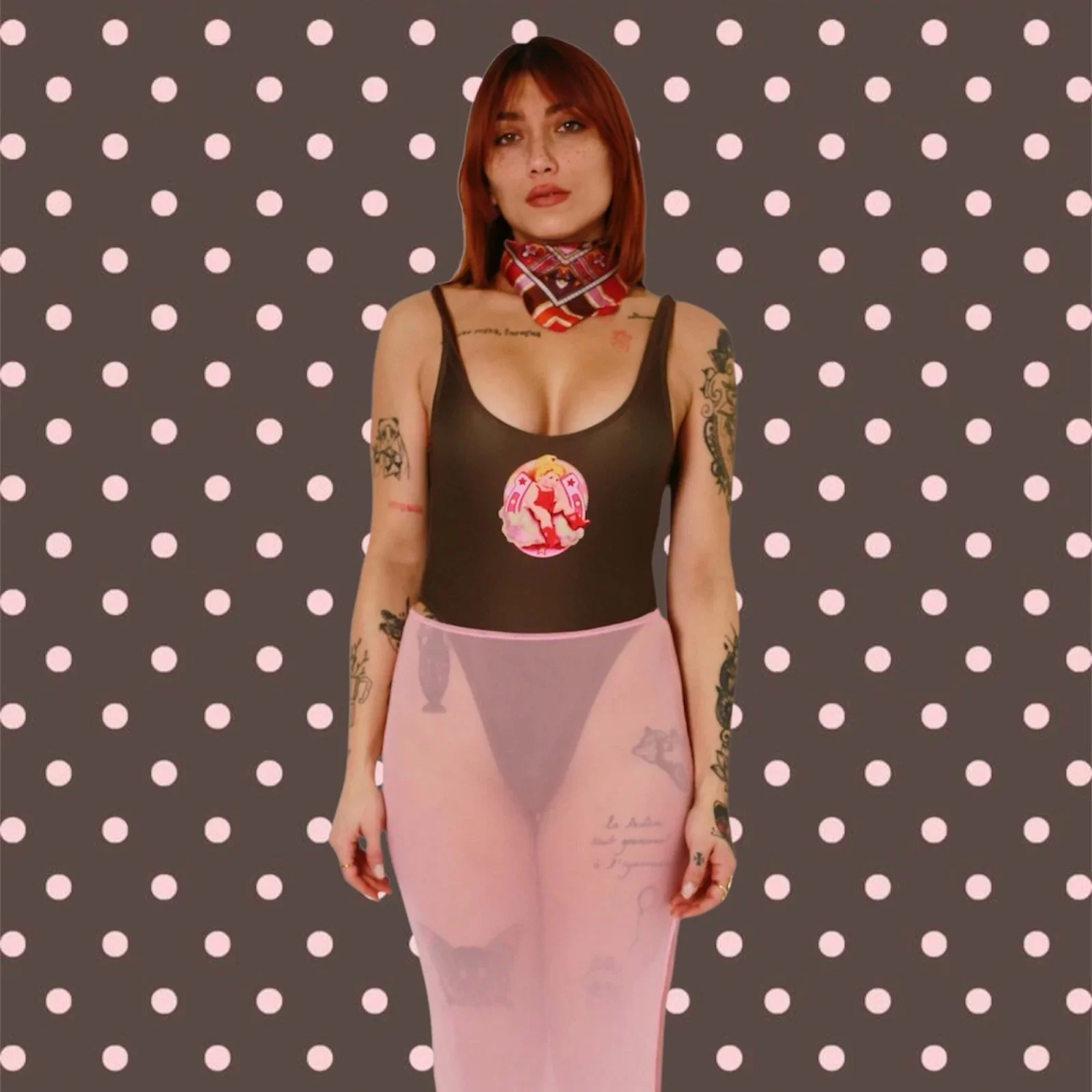 Cowdoll set swimsuit&skirt