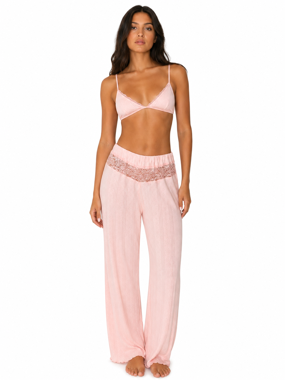 Island Lace Pants - Pink SOLD OUT