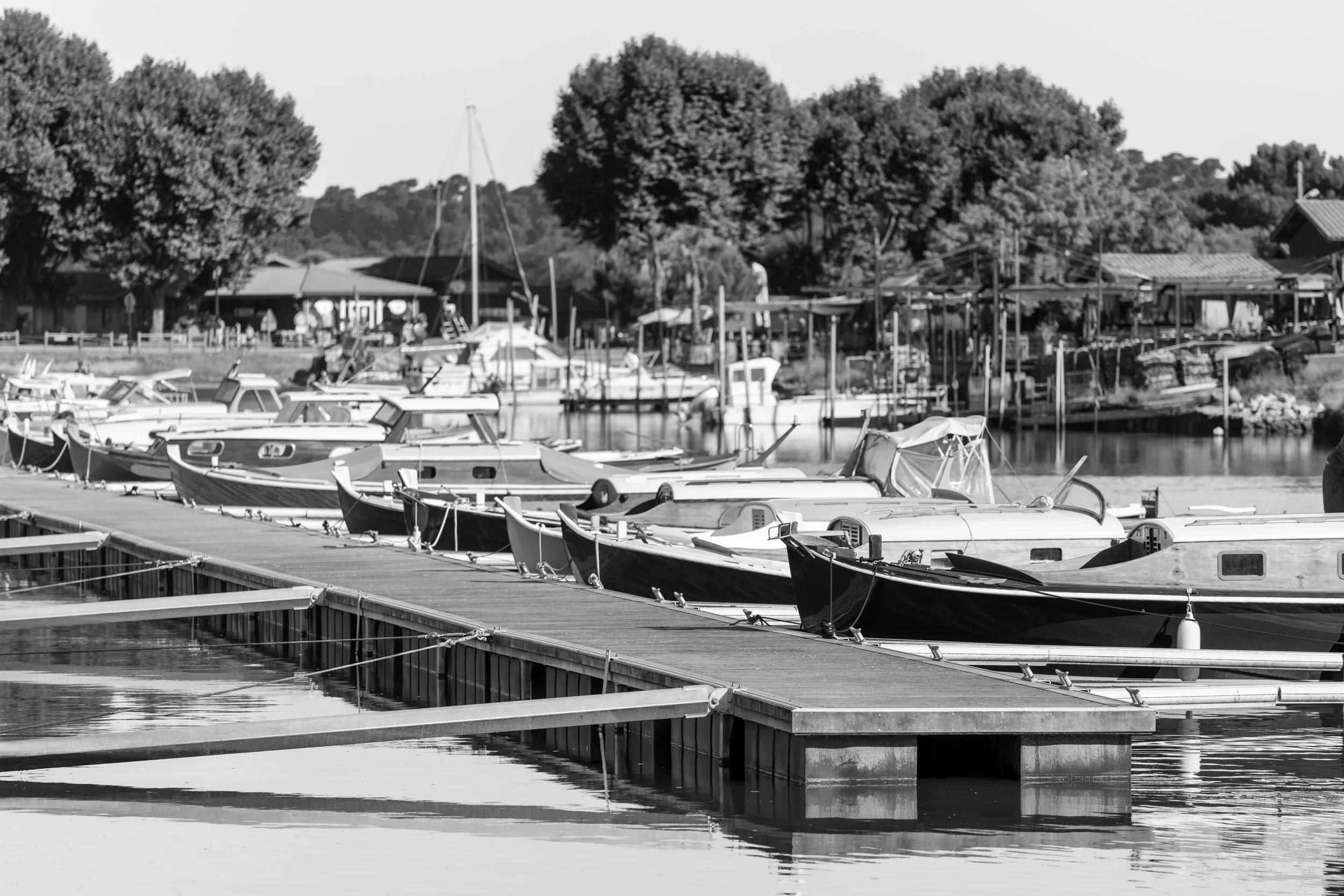 Port de plaisance au Bassin d'Arcachon.