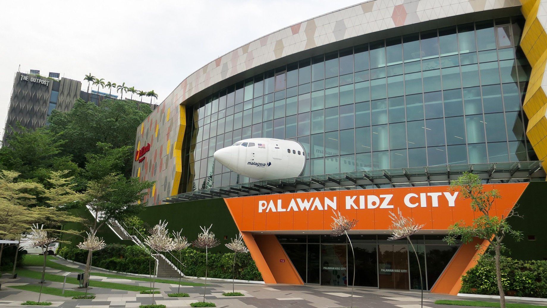 Kidzania entrance at Sentosa in singapore