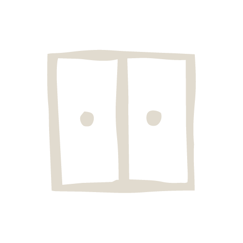 Drawing of a simple cupboard.