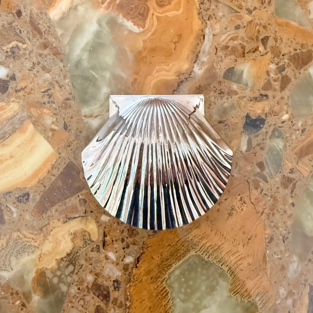 Vintage Silver Plated pill box 🐚 - Available
#thechicaunt #silvershell #vintagesilver #vintageshop #artdecoinspired