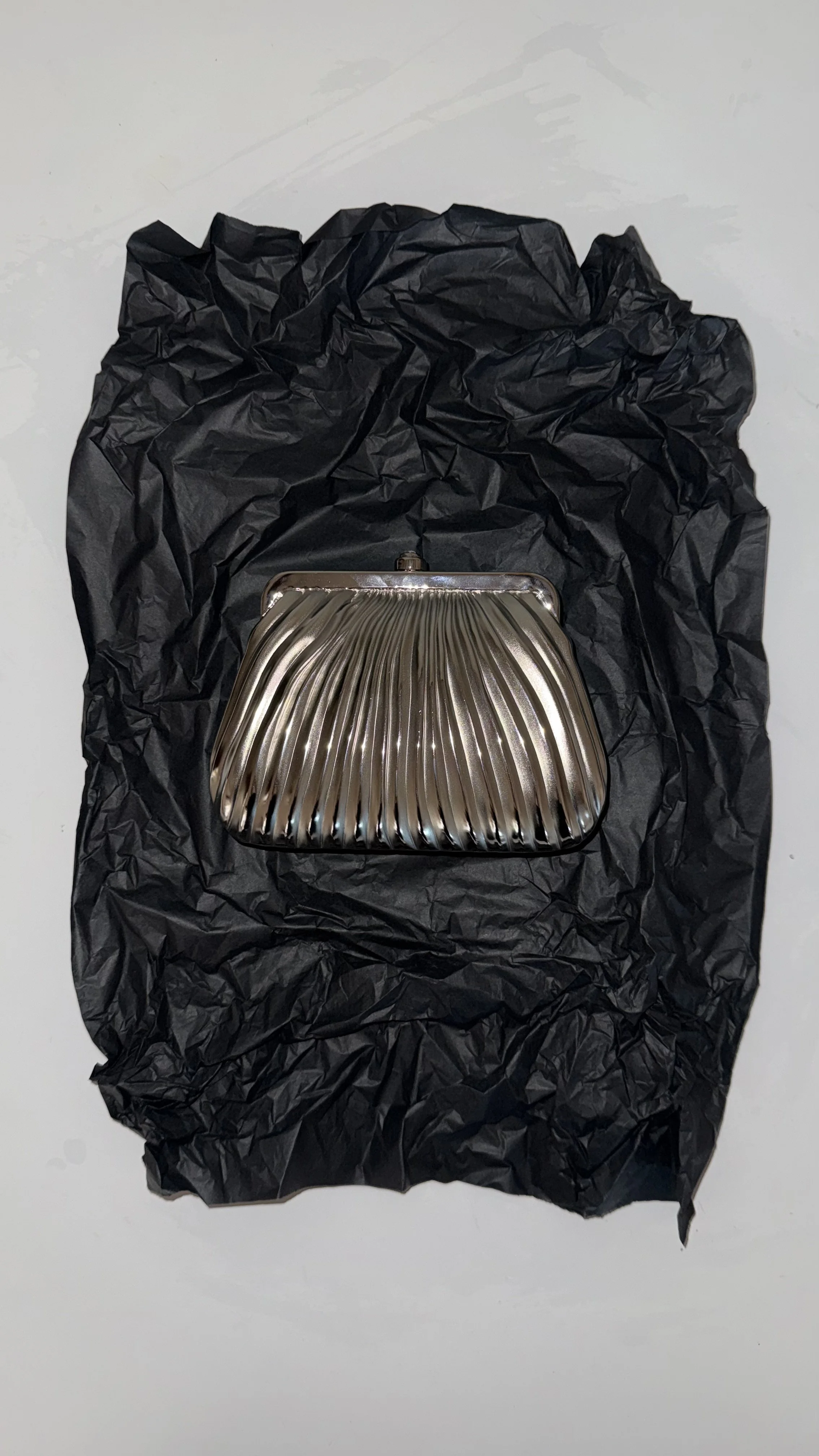 SCHEILAN FIRENZE SILVER CLUTCH.jpeg