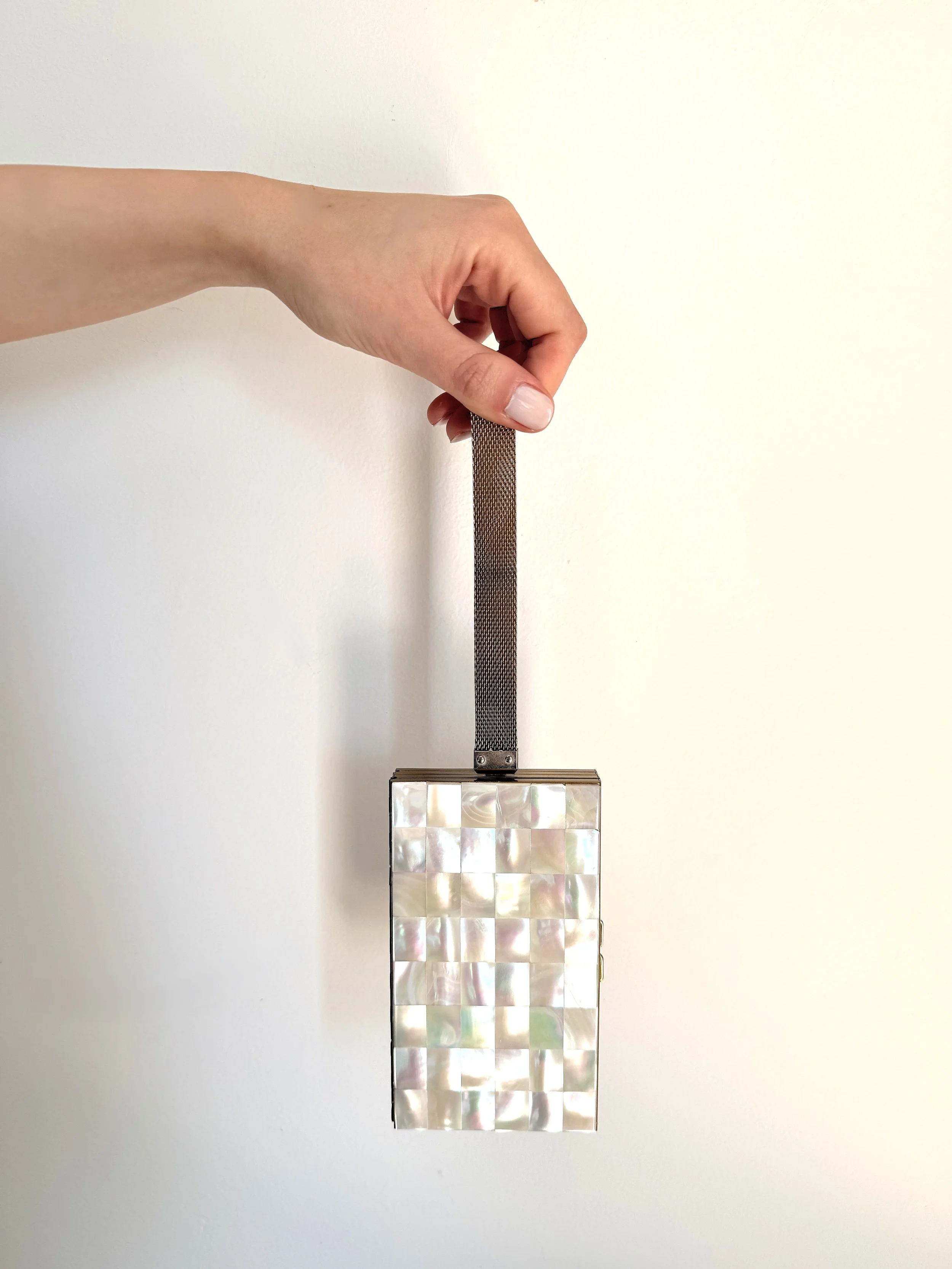 Vintage Mother of Pearl Minaudière | Rare Dancing purse