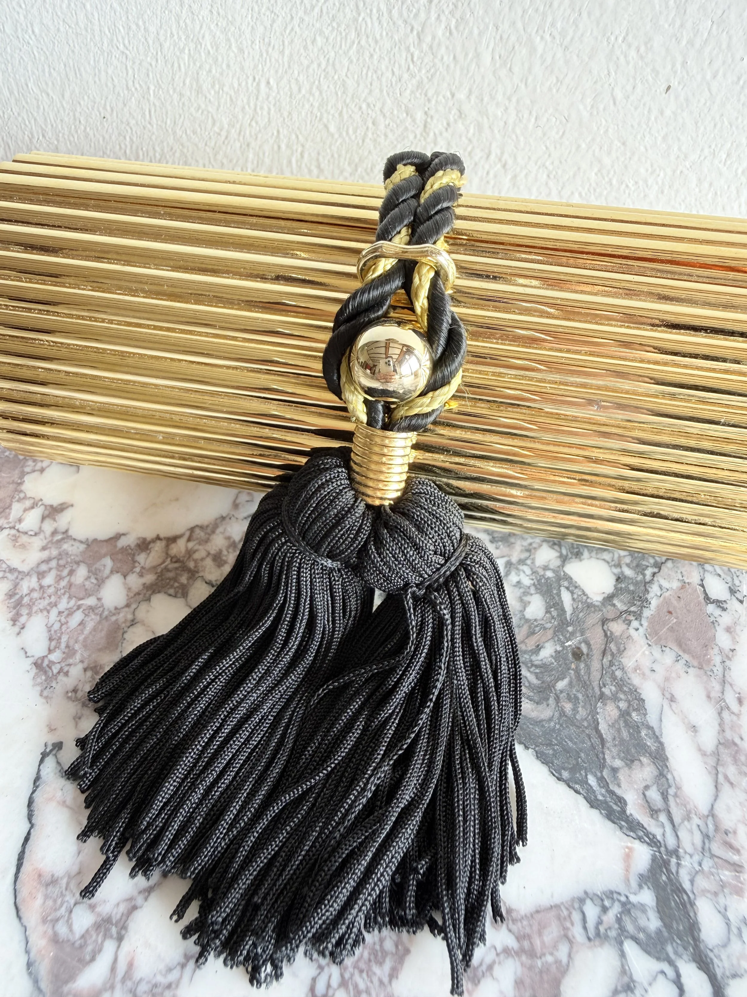 Gold Metal Tassel Minaudière 4.jpeg