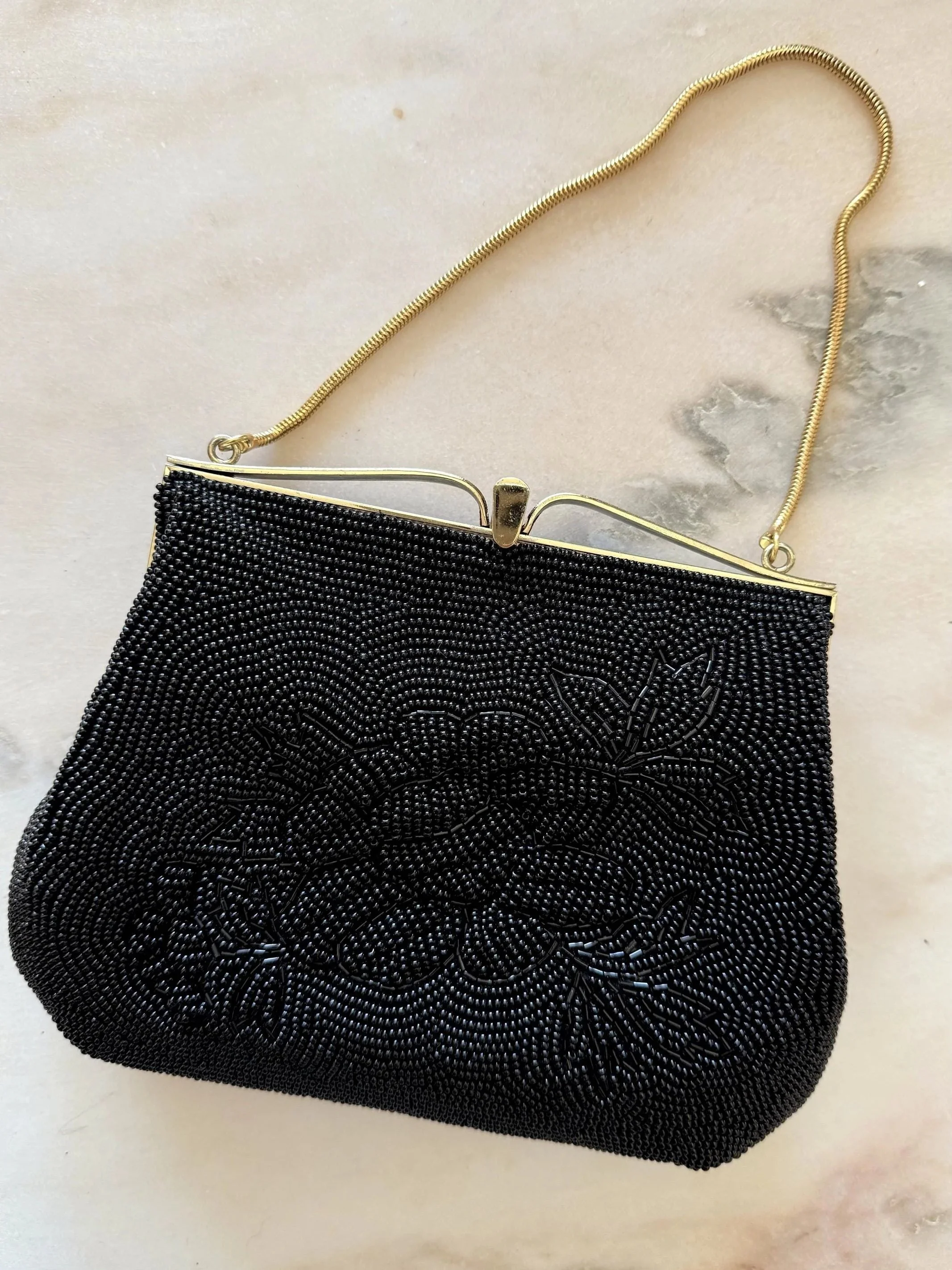 1960s Beaded Bag with Original Box
