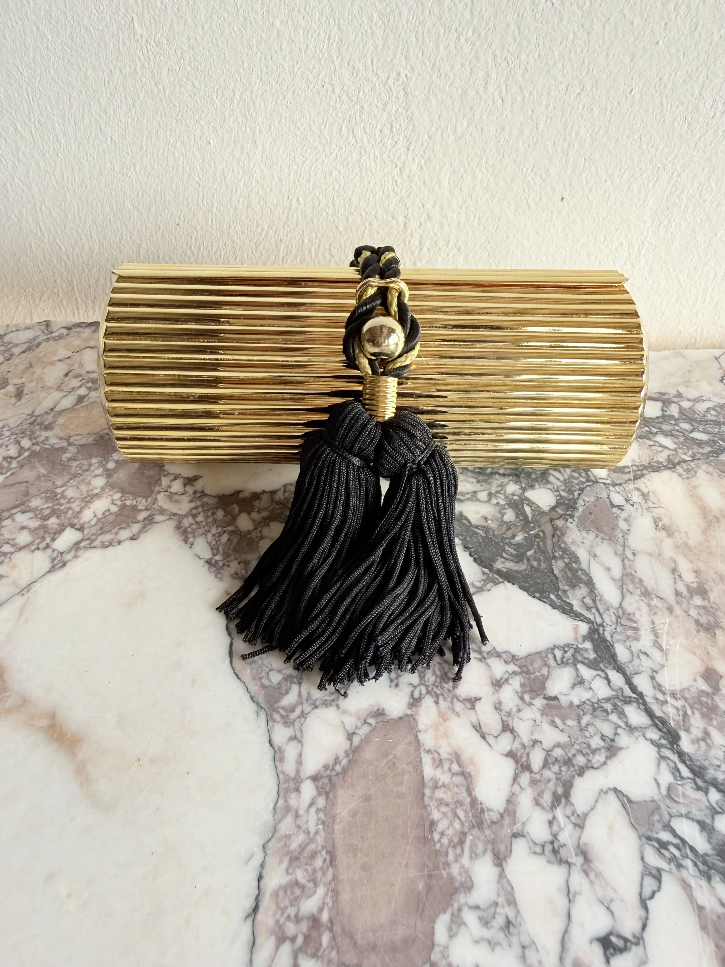 Gold Metal Tassel Minaudière 1.jpeg