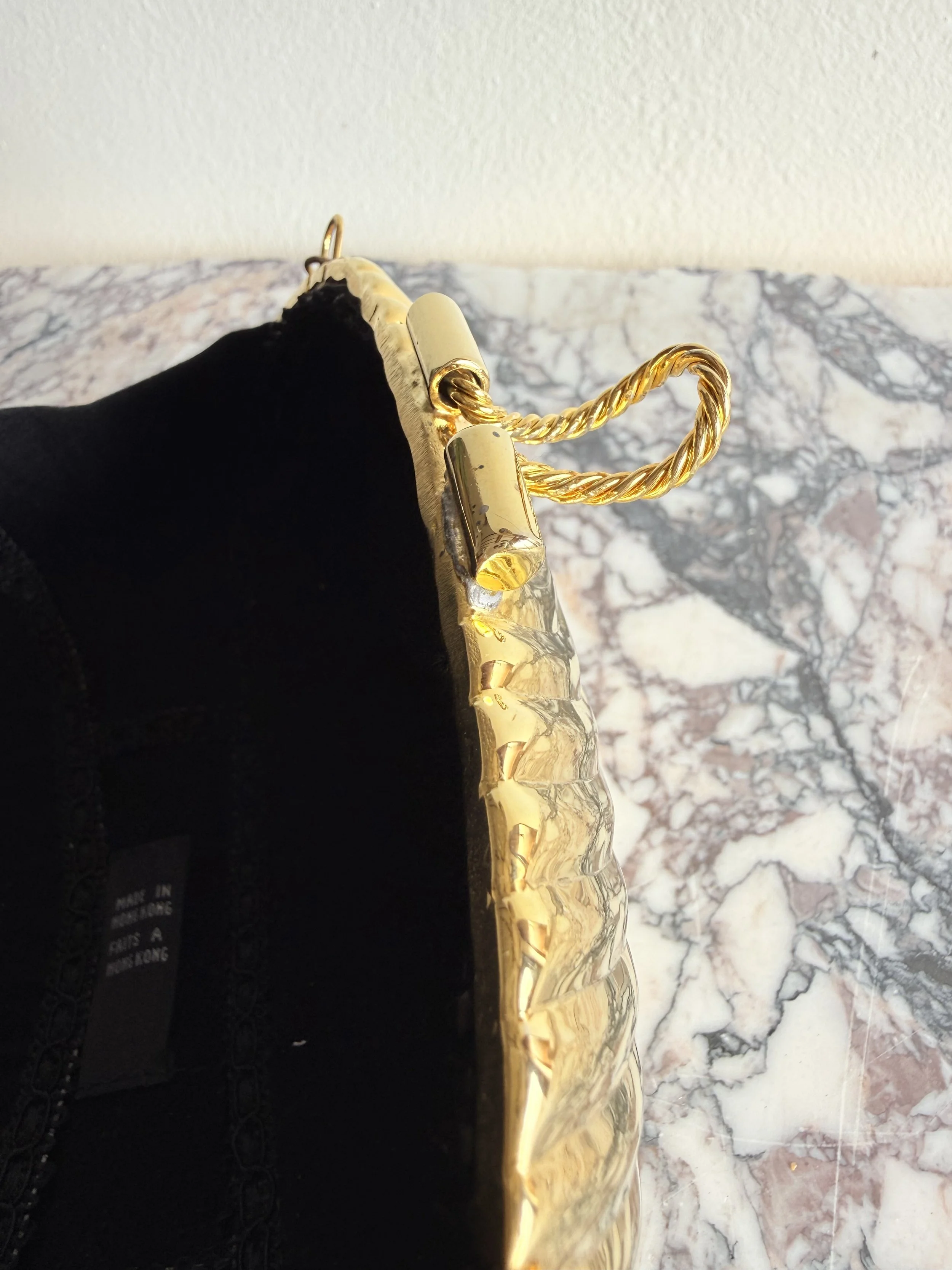 Gold Metal Swirly Clutch 5.jpeg