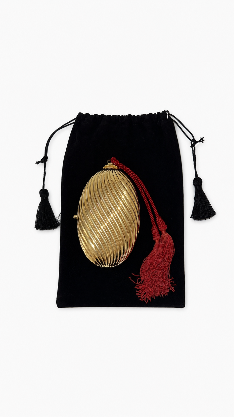 GOLD RIBBED EGG MINAUDIÈRE WITH TWO TASSELS  17.png