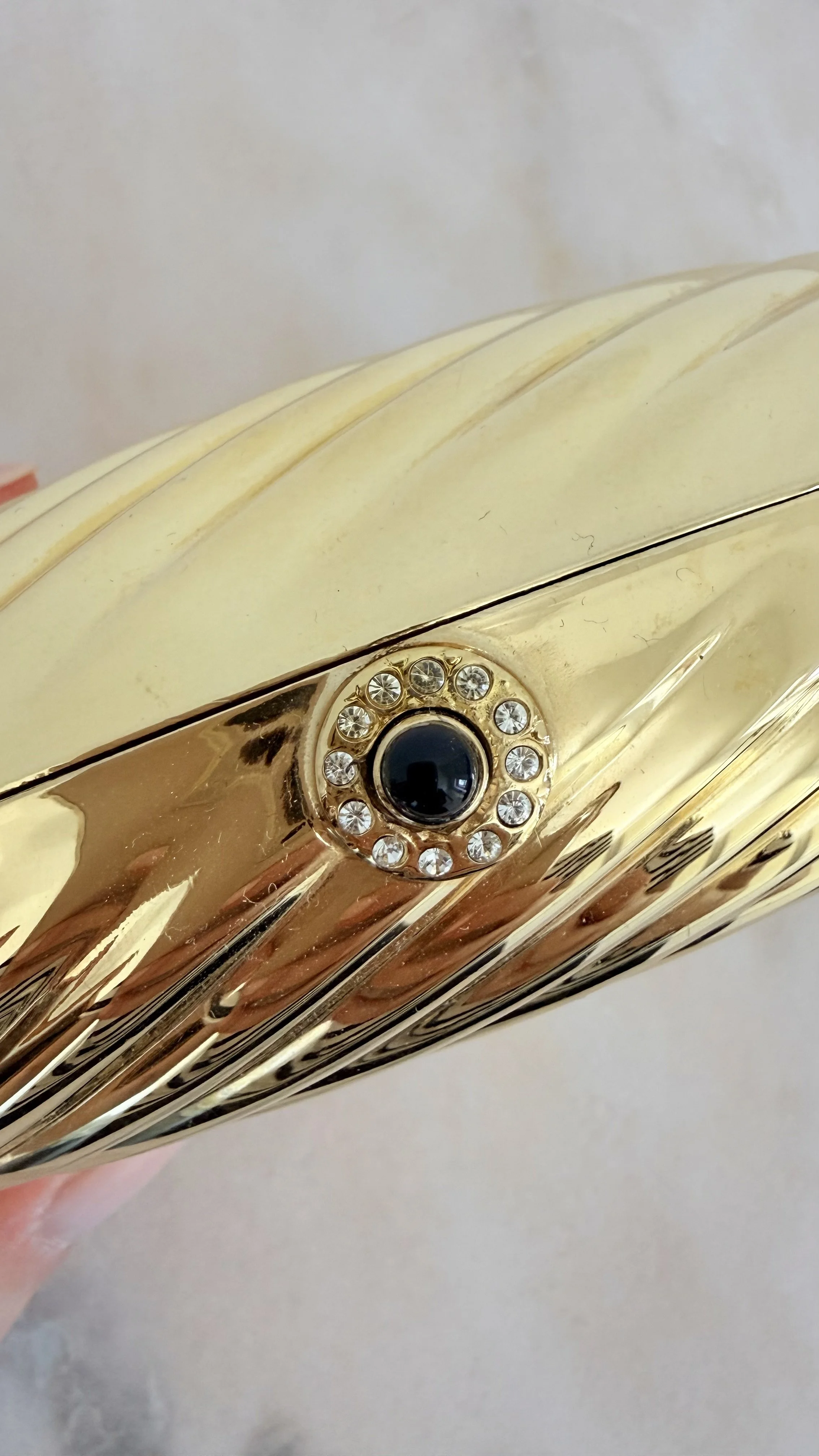 Fior London Gold Egg Minaudière 1980s Tassel Clutch 3.jpeg