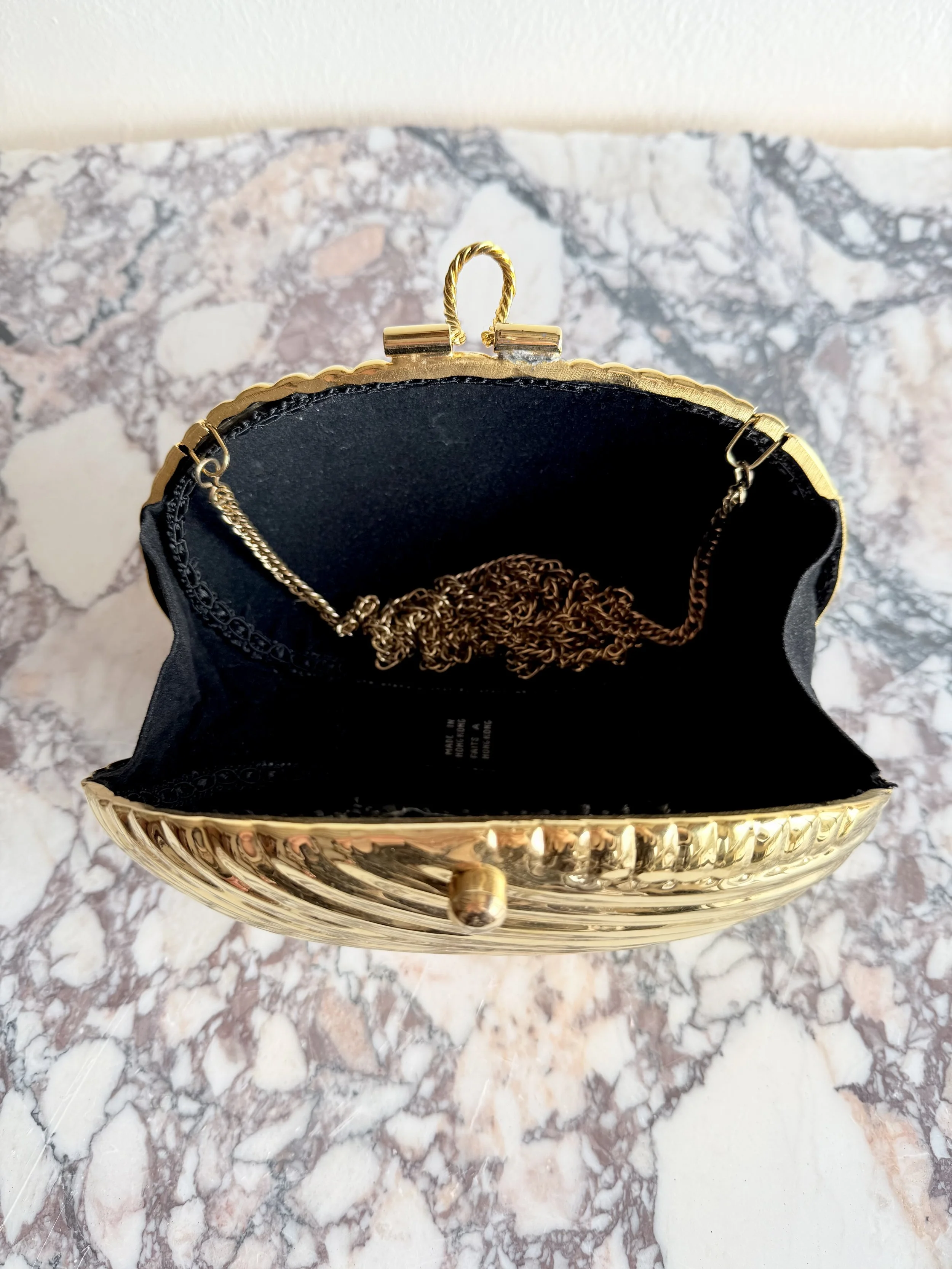 Gold Metal Swirly Clutch 3.jpeg