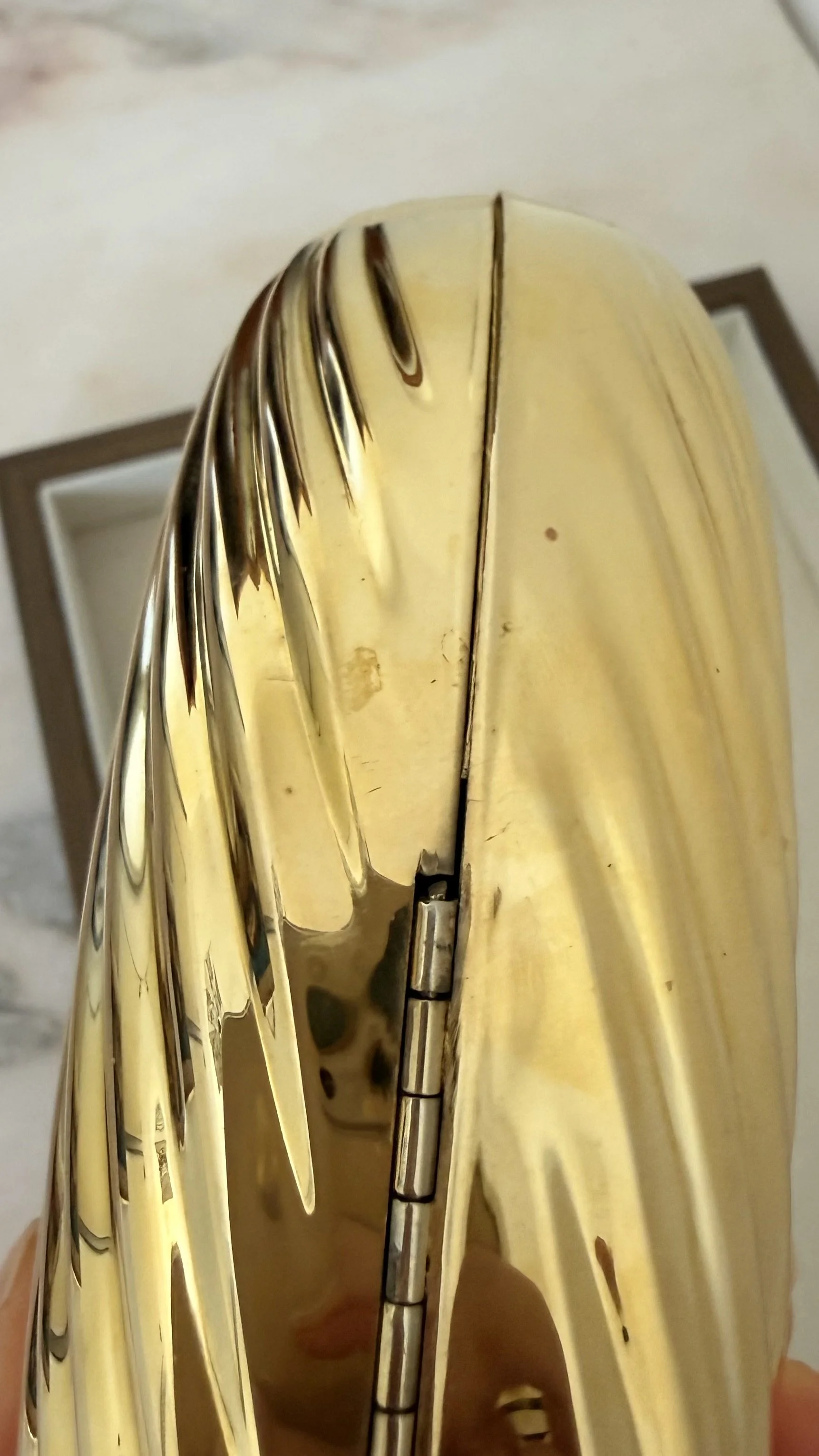 Fior London Gold Egg Minaudière 1980s Tassel Clutch 11.jpeg