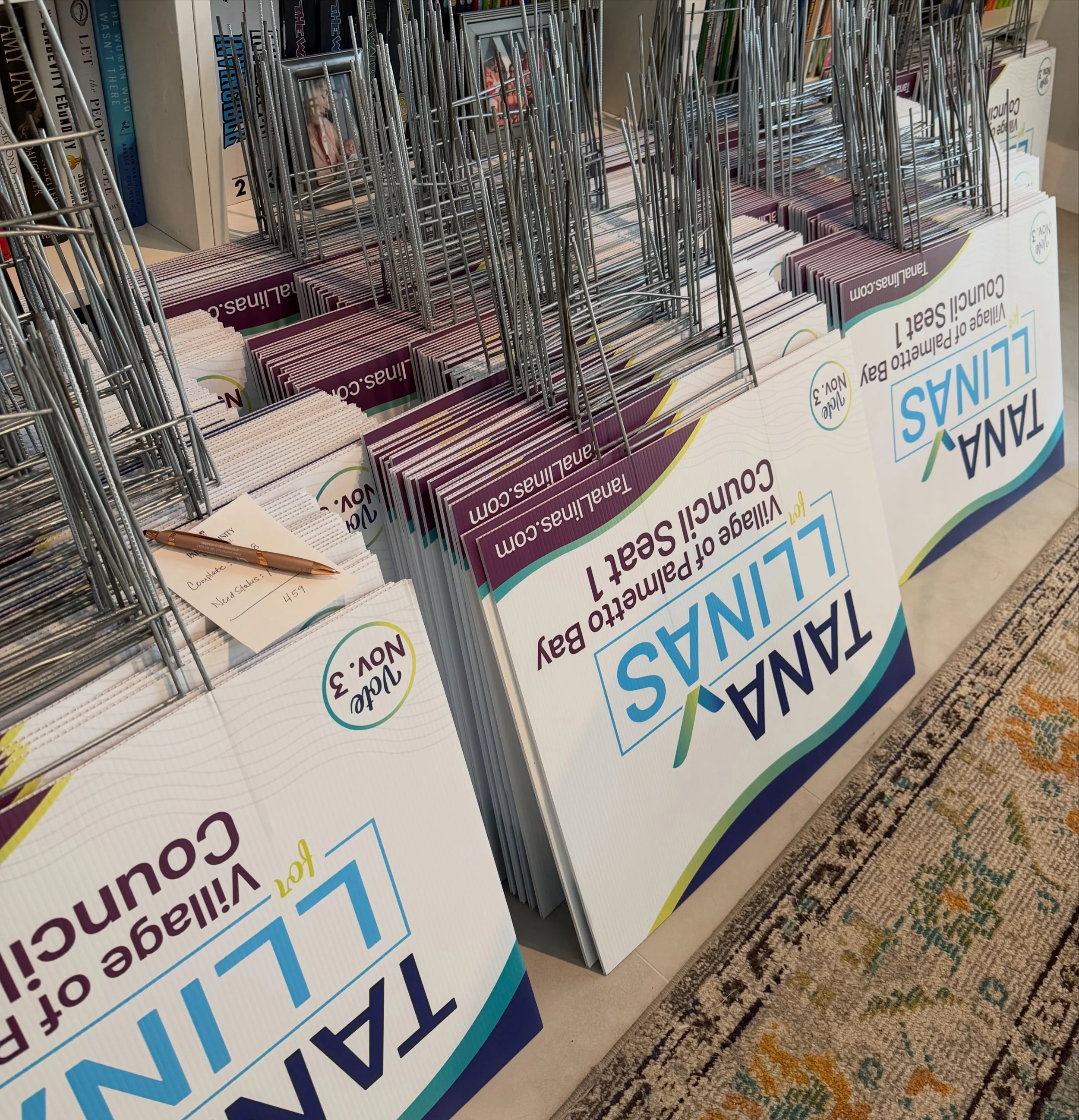 Swag is IN! 💜🔥 Hot off the presses and ready for pickup!

Grab your Team Tana yard sign + T-shirt and help us paint Palmetto Bay purple. 💜

📍 DM me for the pickup address.

Let&rsquo;s go, Team Tana! 🙌

RIP Dolly 💔