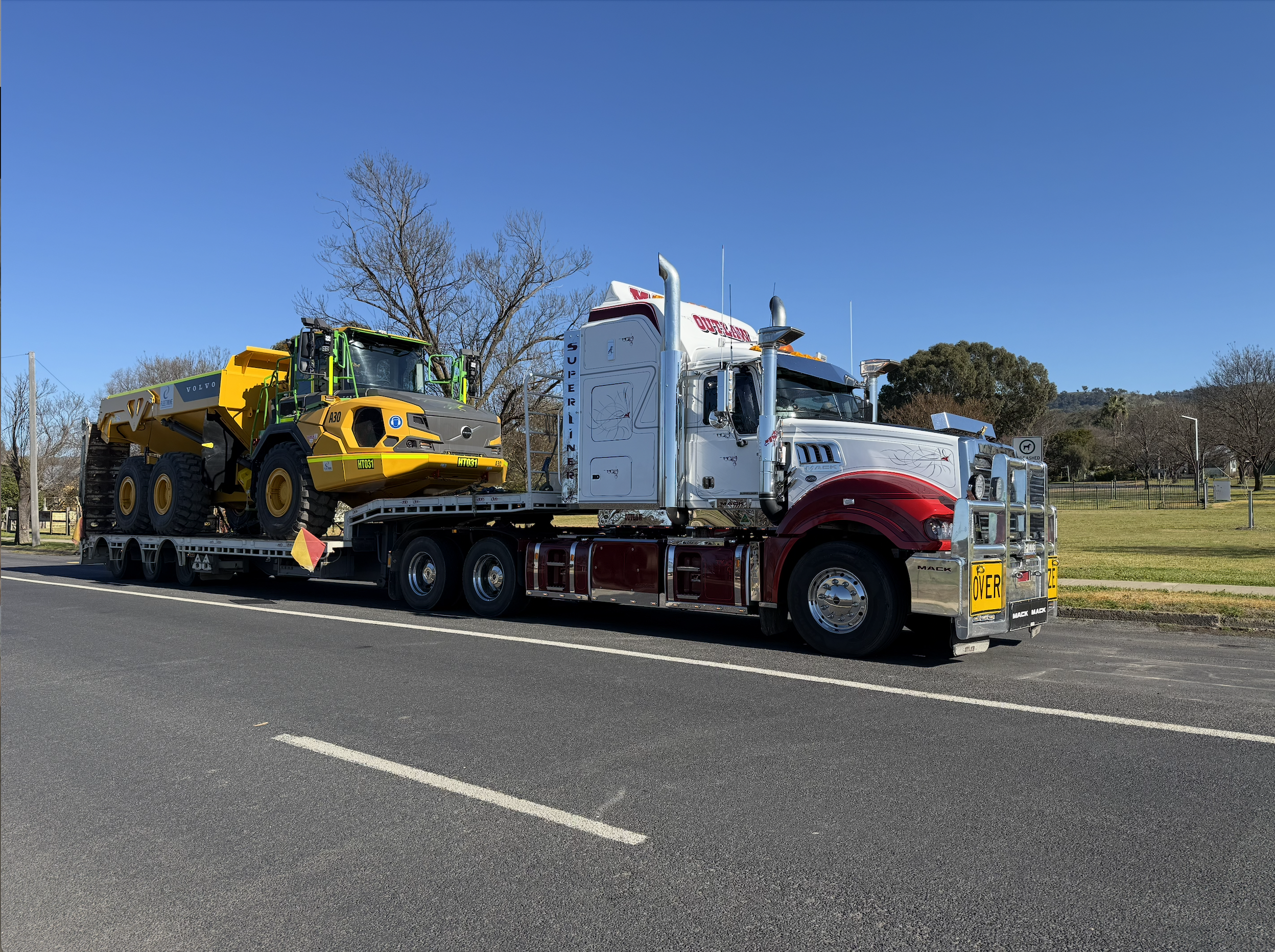 spicer construction relocating machinery in the central west