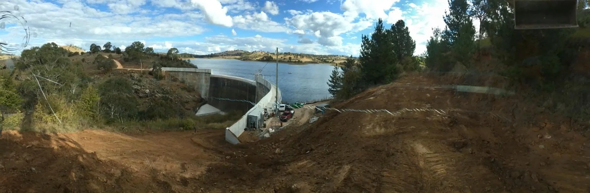 Civil earthworks for dam repair and rehabilitation supporting water management and rural infrastructure