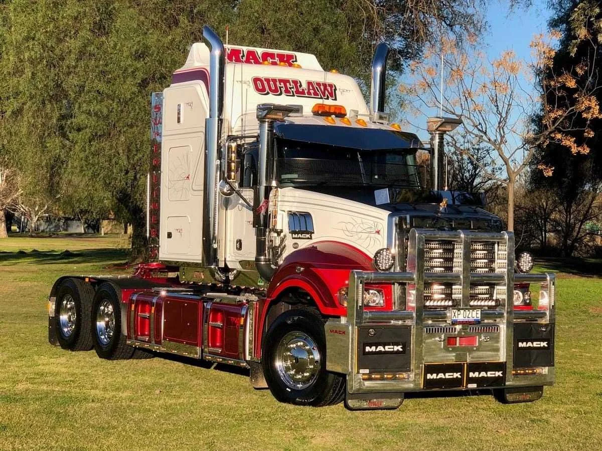 Mack truck from Spicer Constructions used for heavy haulage, bulk material transport and plant hire
