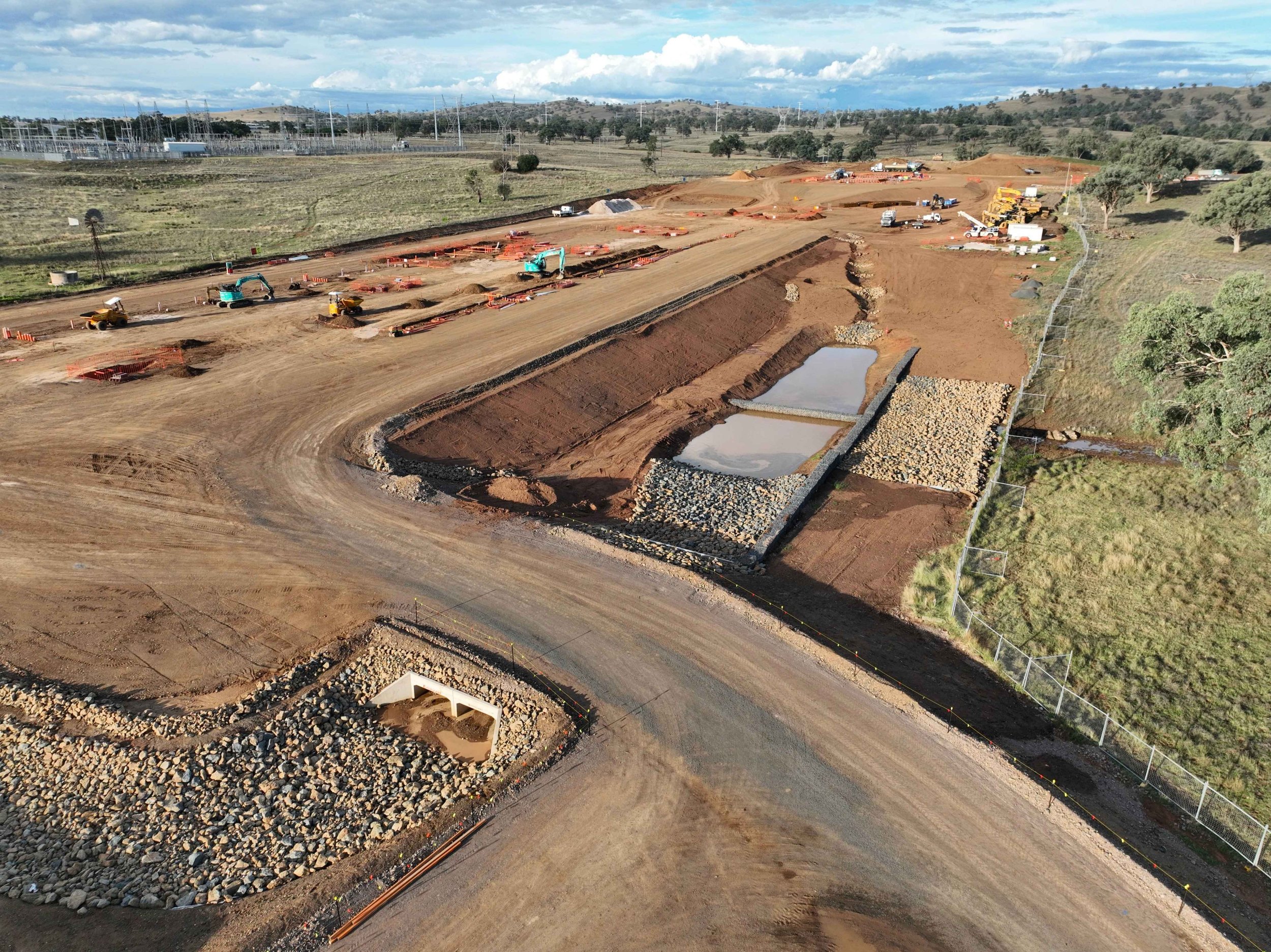 Civil works in Bellambi for battery energy project