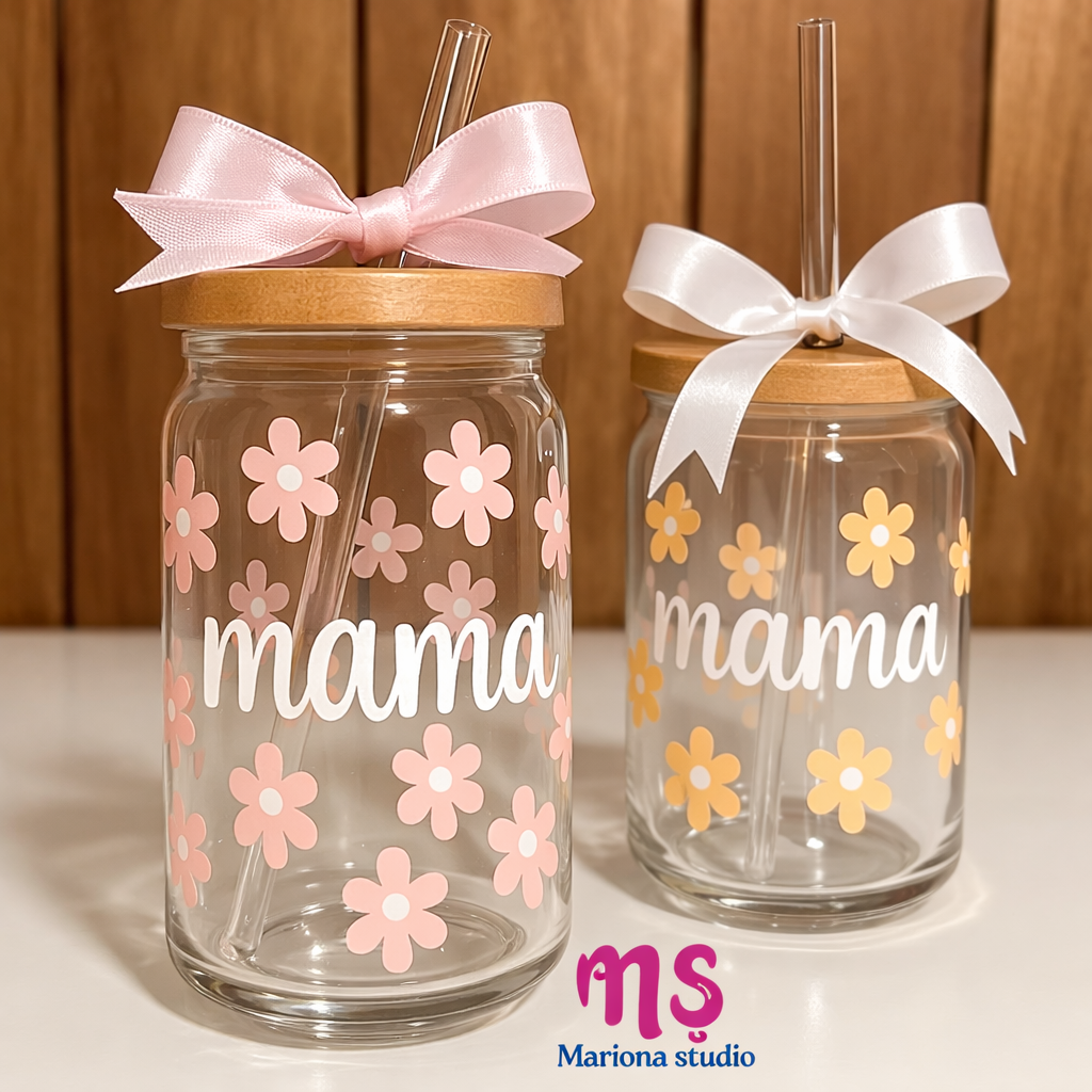 VASO CRISTAL "Mamá"