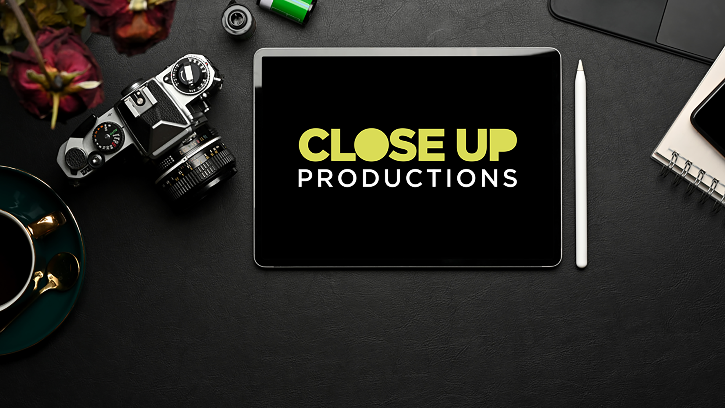 Logo for a production company that creates video content for global brands, agencies, educational bodies and foundations.