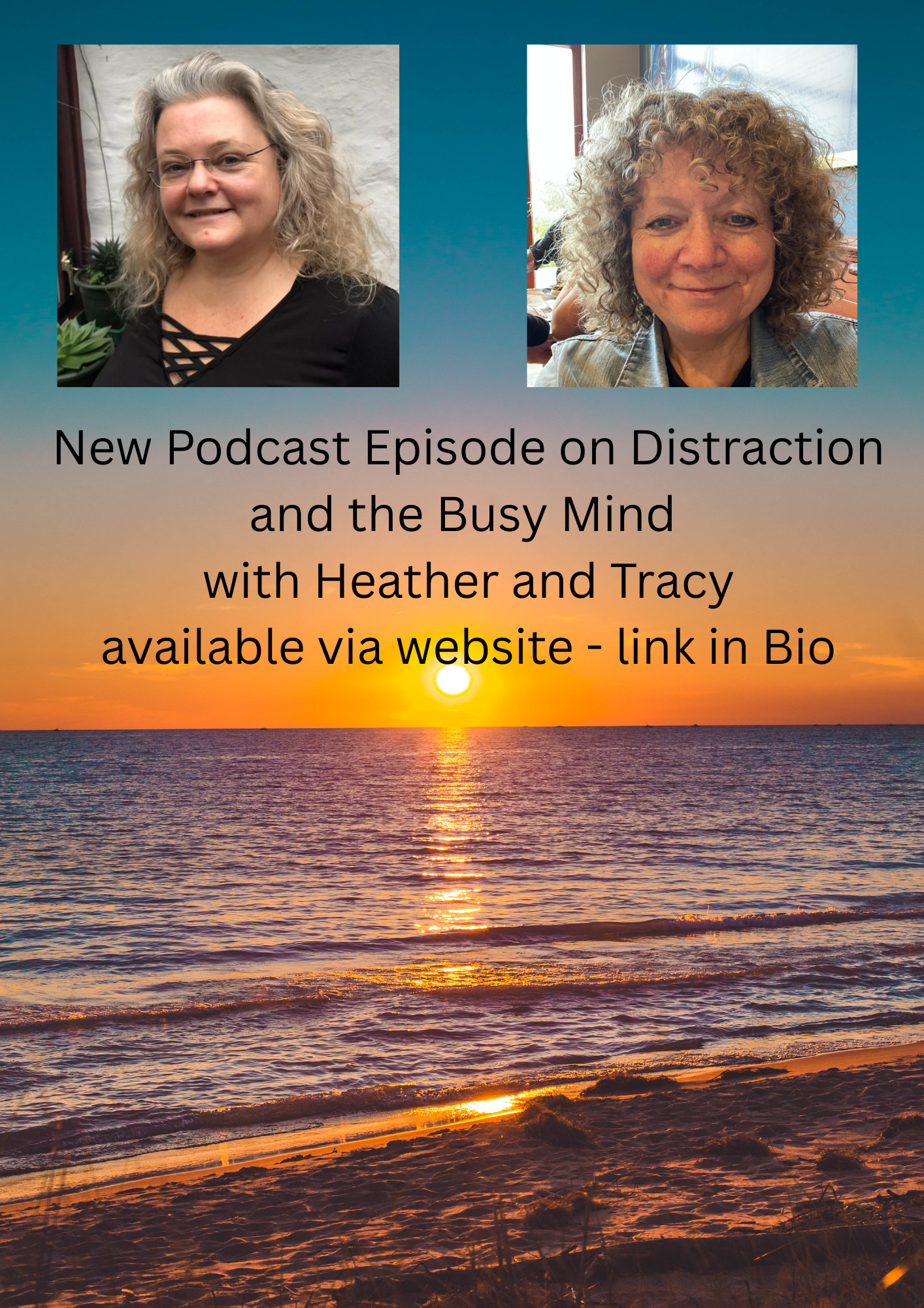 Episode 15 - Heather and Tracy talk about distraction and the busy mind