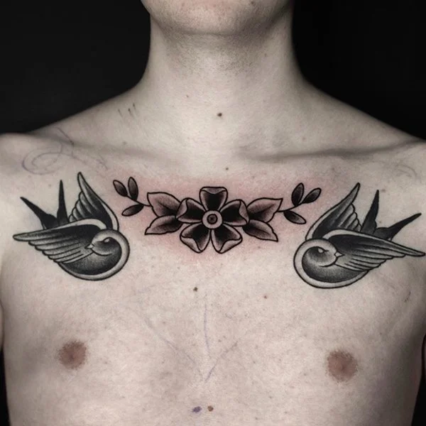 tatovering-old-school-bryst-symetrisk-fugler-blomst.jpg