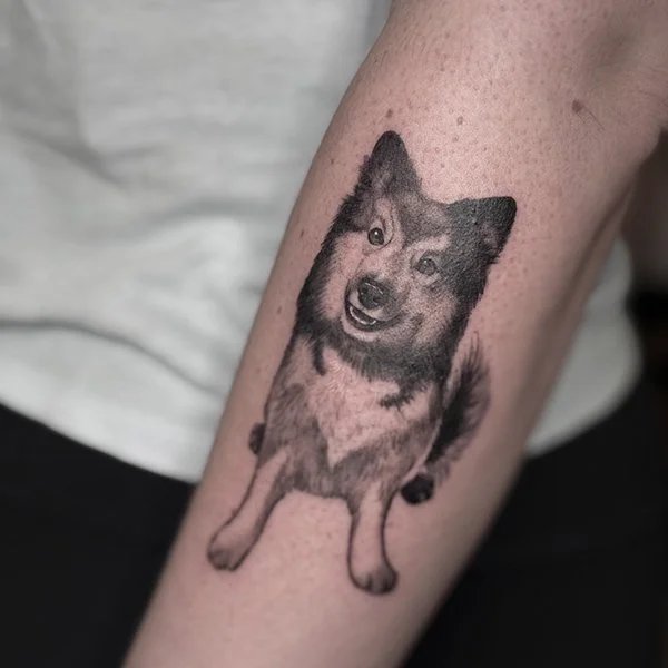 oslo-tattoo-artist-anja-tatovering-arm-hund