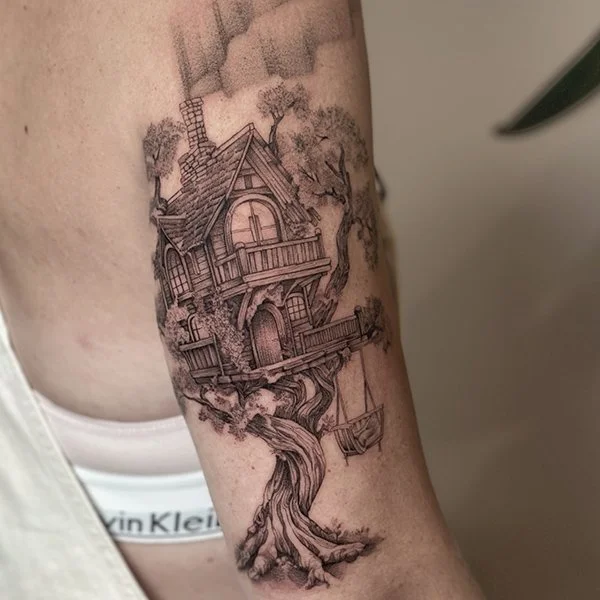 tatovering-mikrorealisme-overarm-trehus.jpg