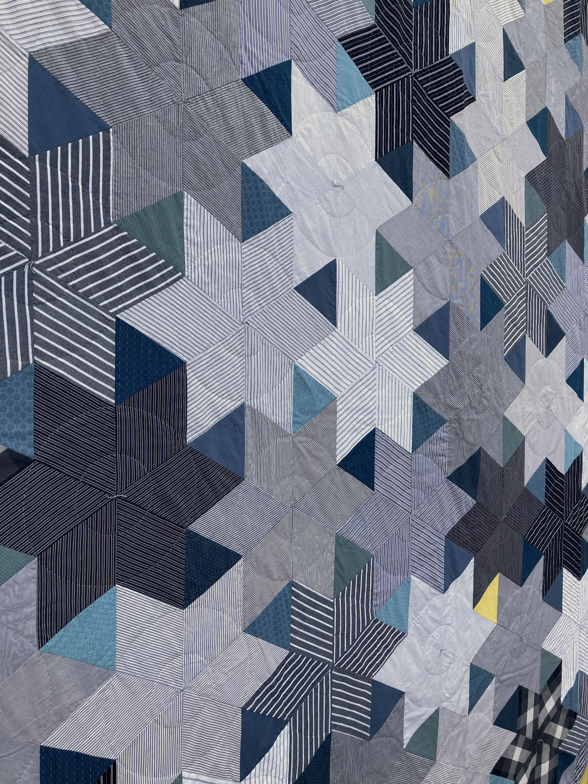 Stellar - A hand stitched Blunt Objects patchwork quilt by designer maker Carolyn Thompson
