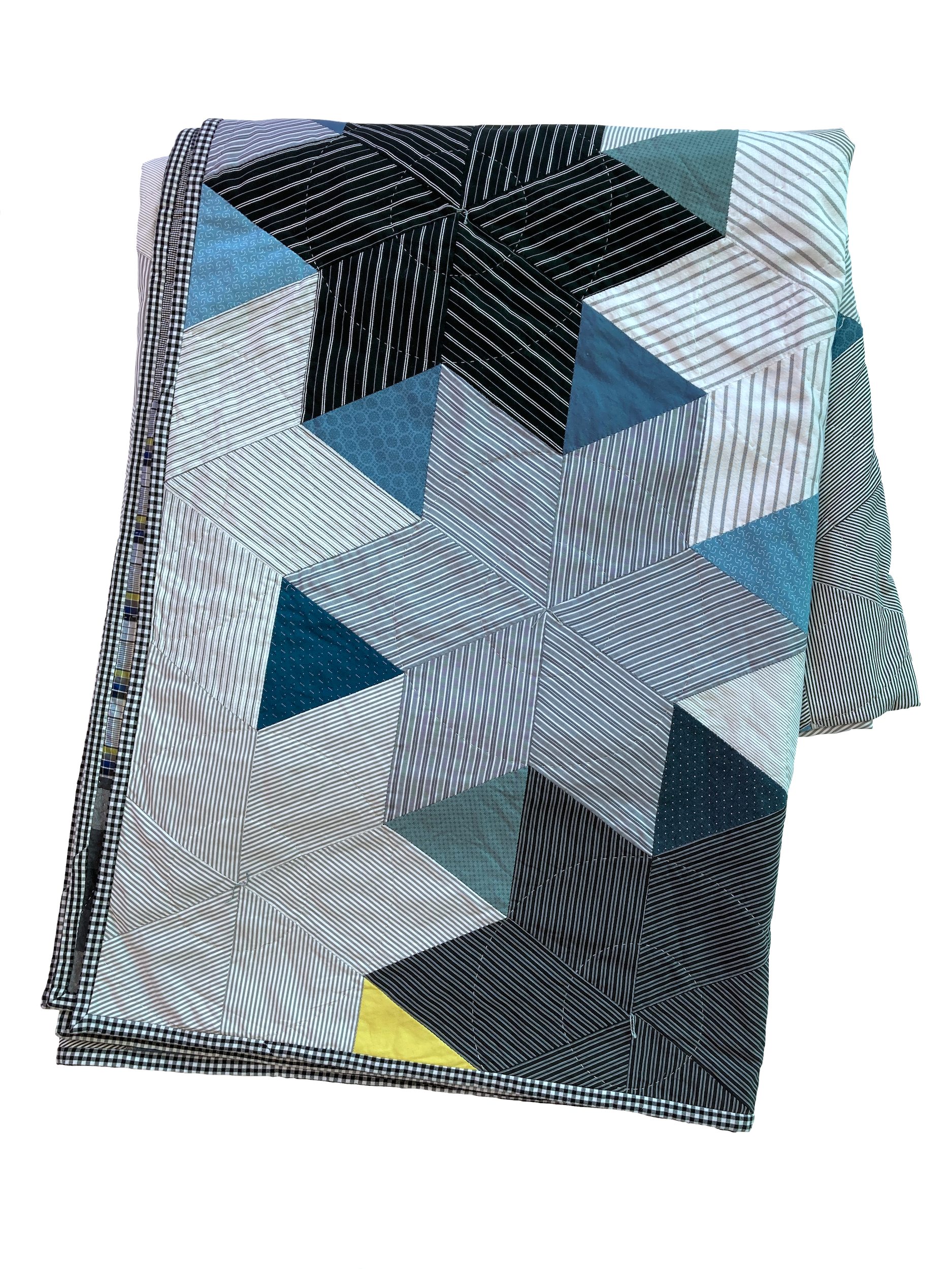 Stellar - A hand stitched Blunt Objects patchwork quilt by designer maker Carolyn Thompson