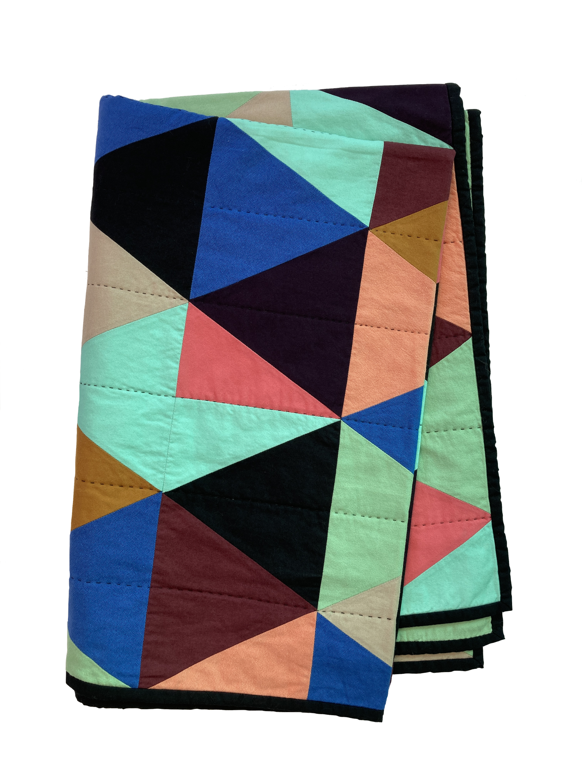 Jest - A hand stitched Blunt Objects patchwork quilt by designer maker Carolyn Thompson
