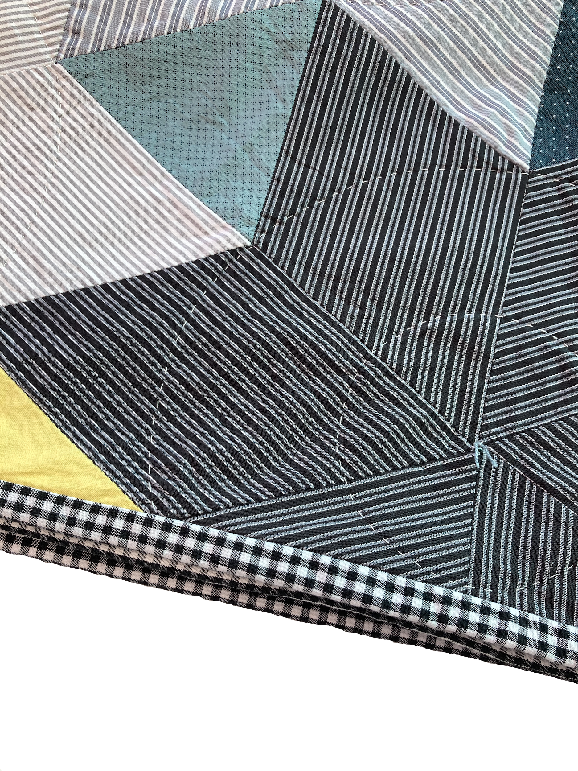 Stellar - A hand stitched Blunt Objects patchwork quilt by designer maker Carolyn Thompson