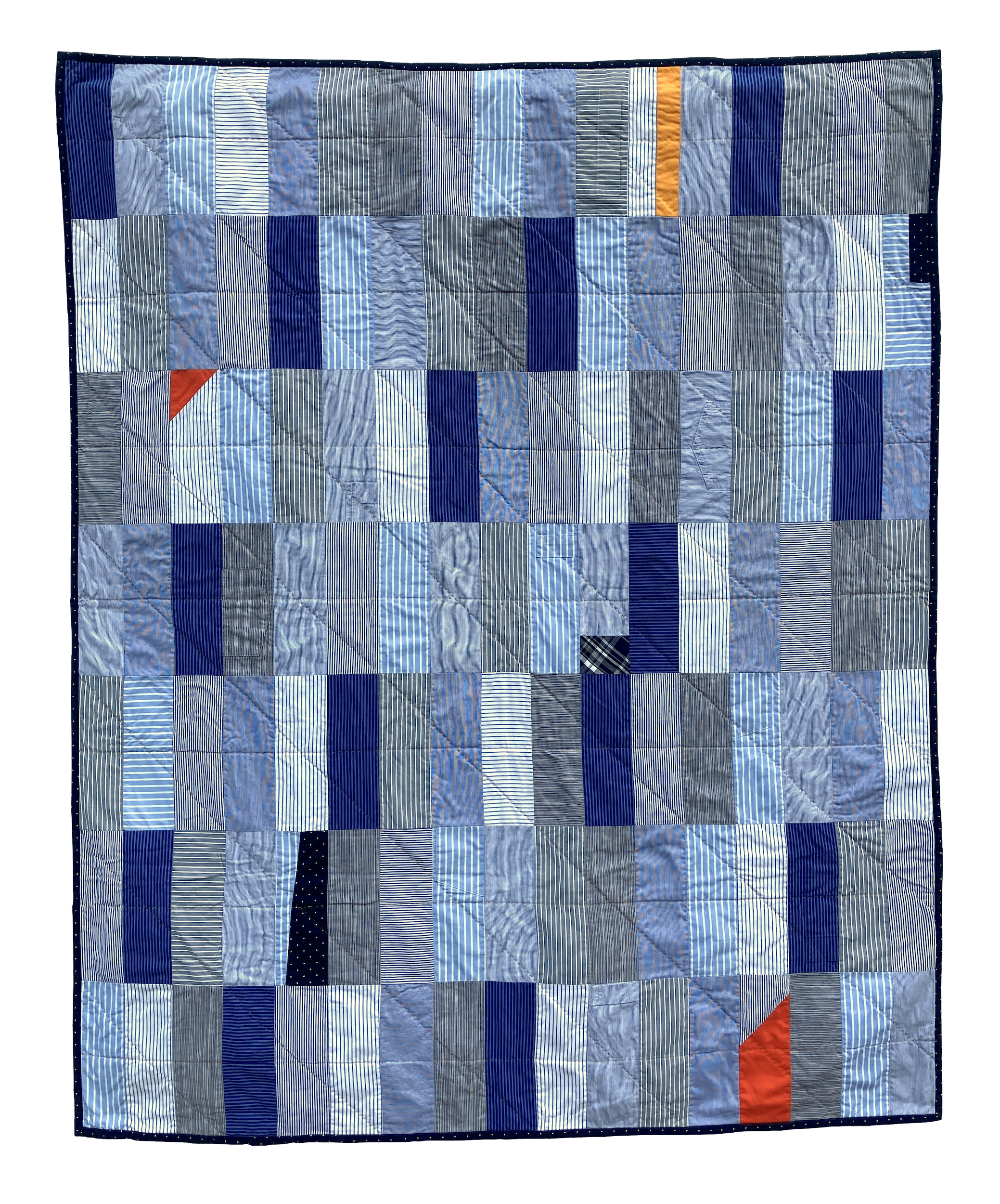 Frolic Quilt - A hand stitched Blunt Objects patchwork quilt by designer maker Carolyn Thompson
