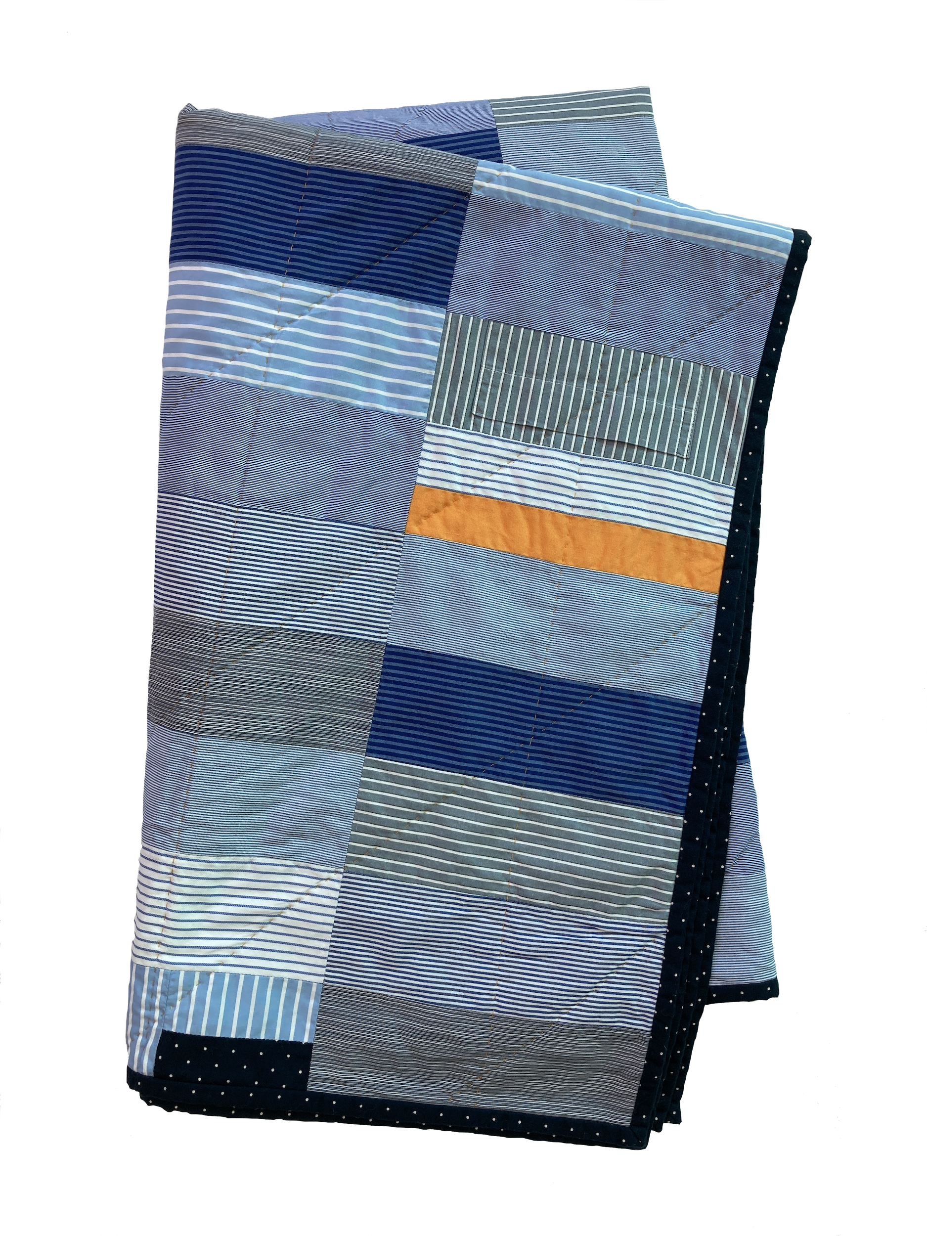 Frolic Quilt - A hand stitched Blunt Objects patchwork quilt by Carolyn Thompson