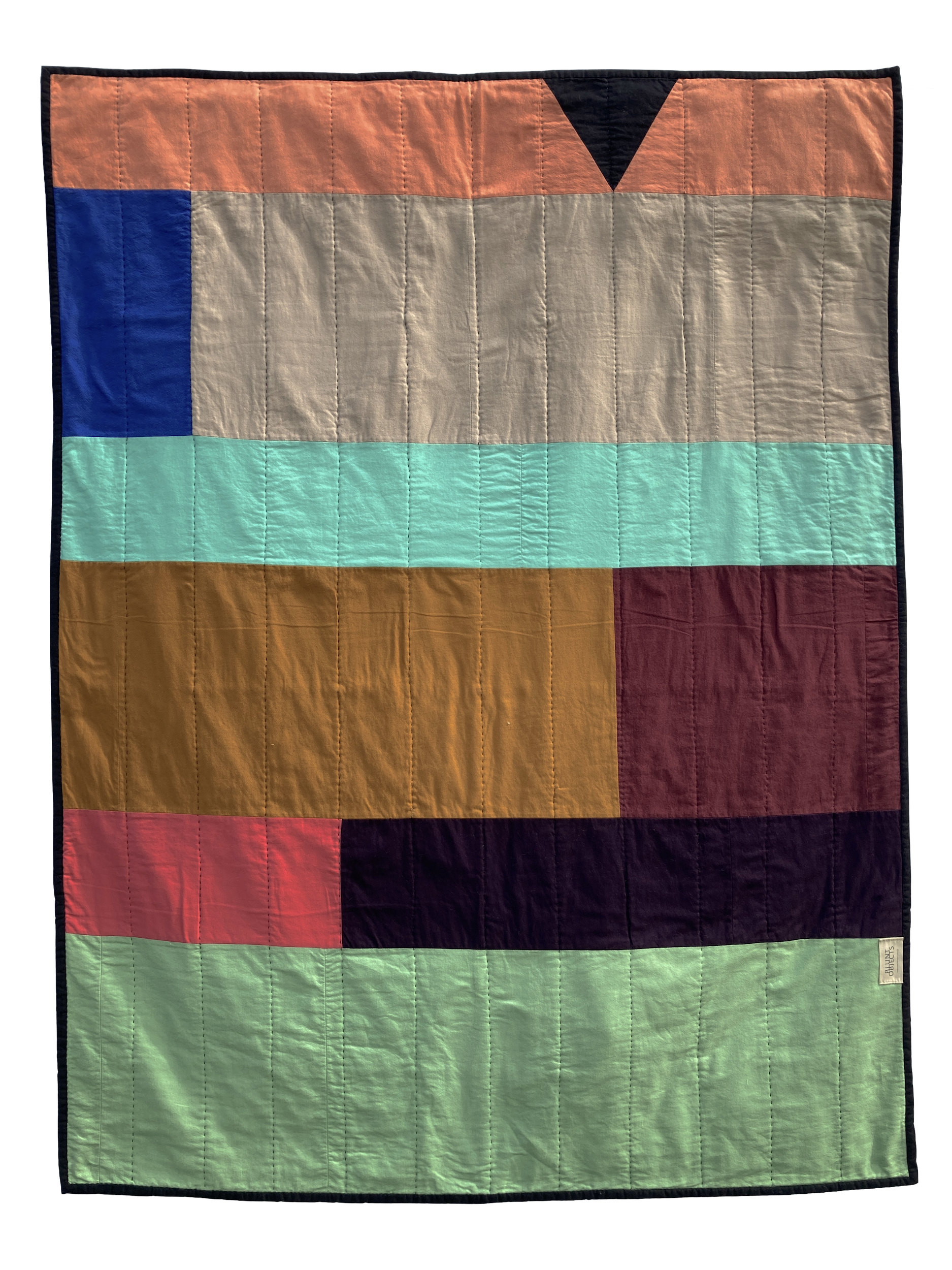 Jest - A hand stitched Blunt Objects patchwork quilt by designer maker Carolyn Thompson
