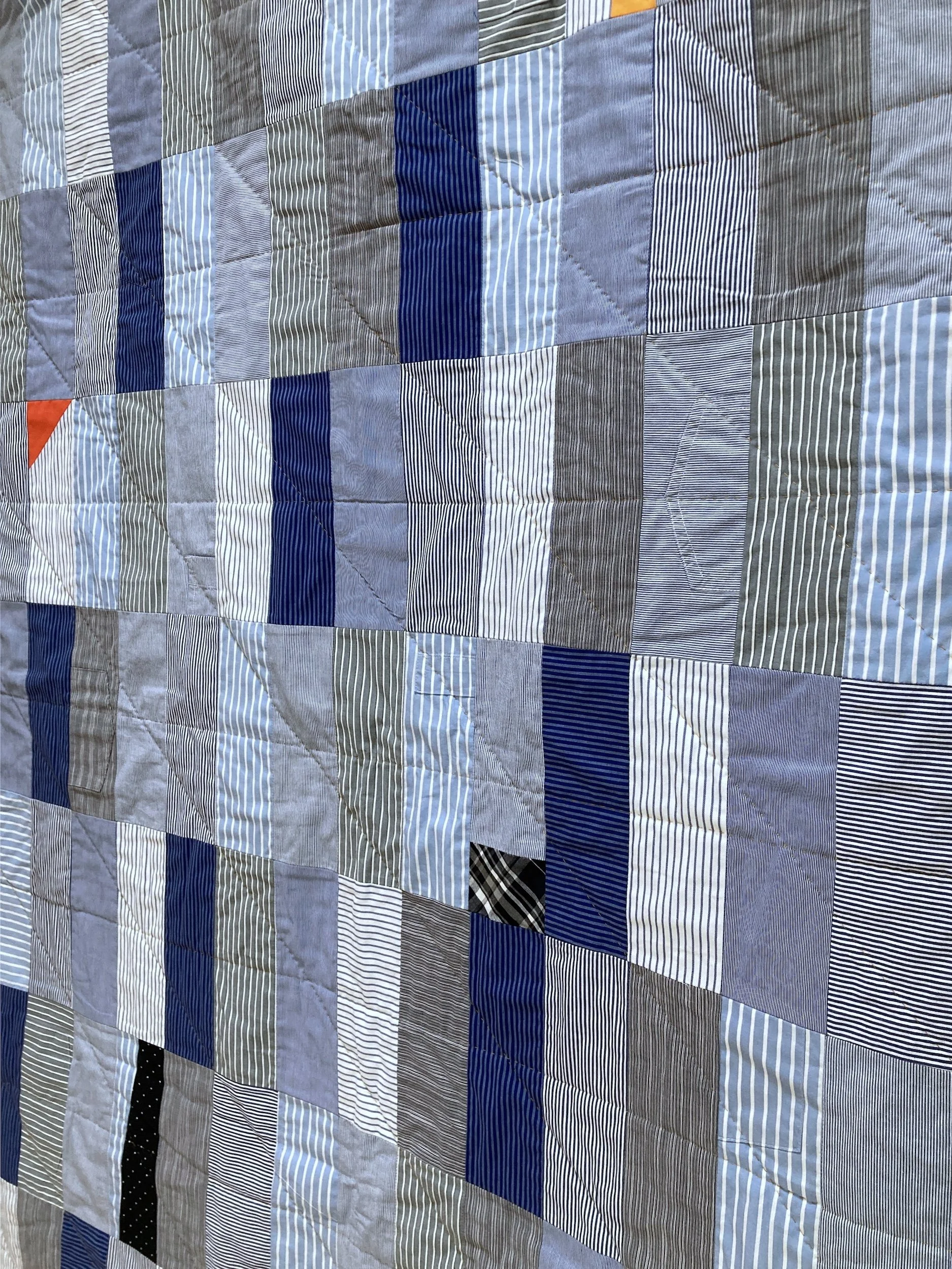 Frolic Quilt - A hand stitched Blunt Objects patchwork quilt by Carolyn Thompson