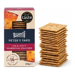 Peter's Yard Fig & Spelt Sourdough Crackers 100g
