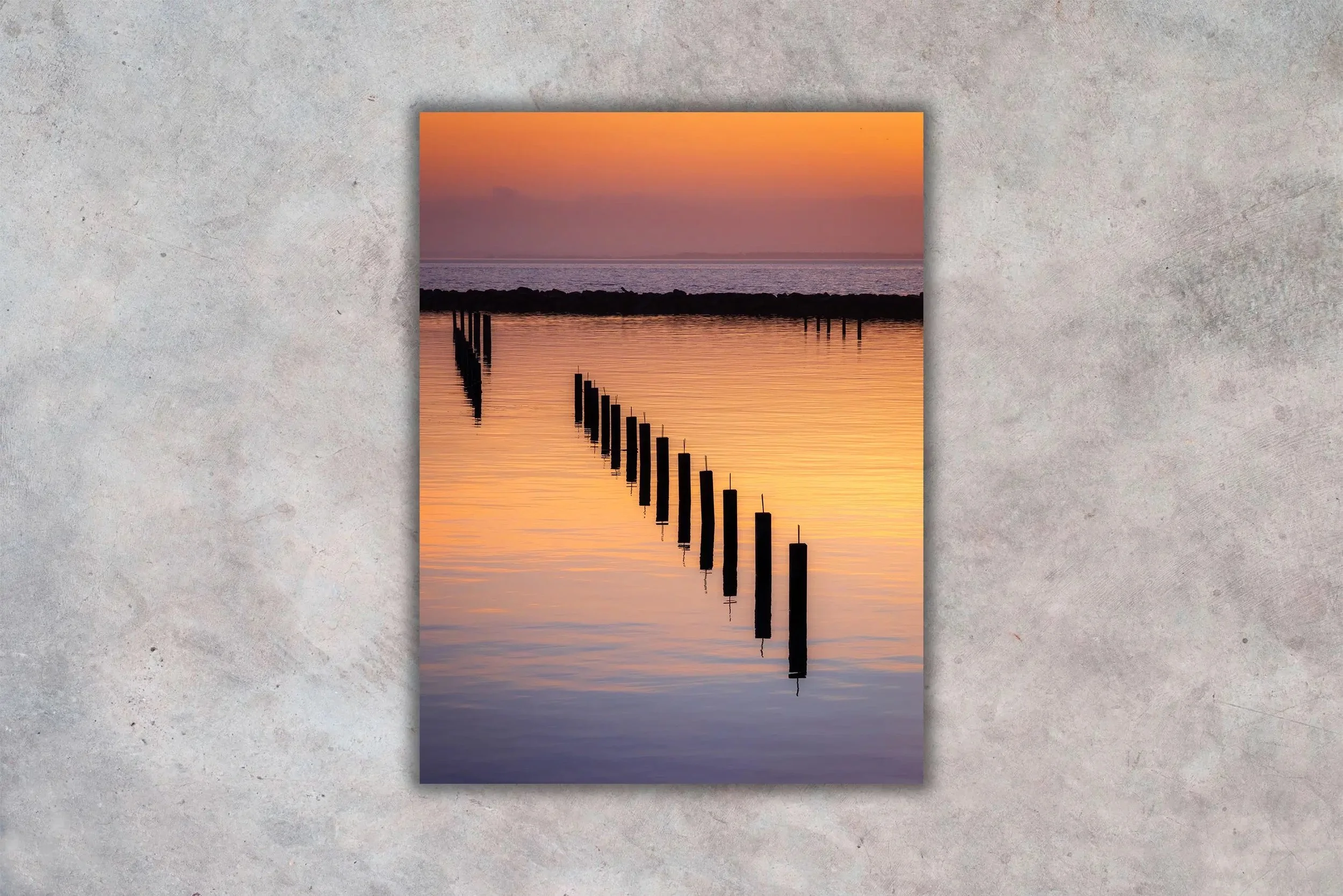 Solnedgang i Gyldendal Havn