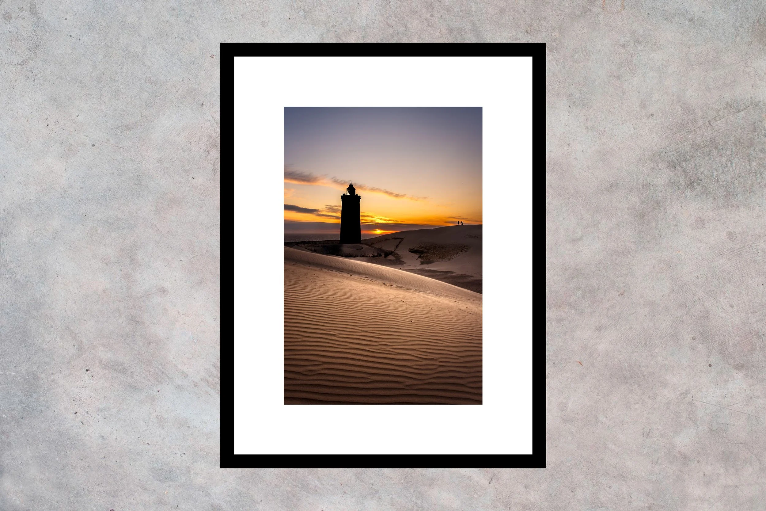 Selfie ved fyret Ramme m passepartout 2-3 Vertikal.jpg