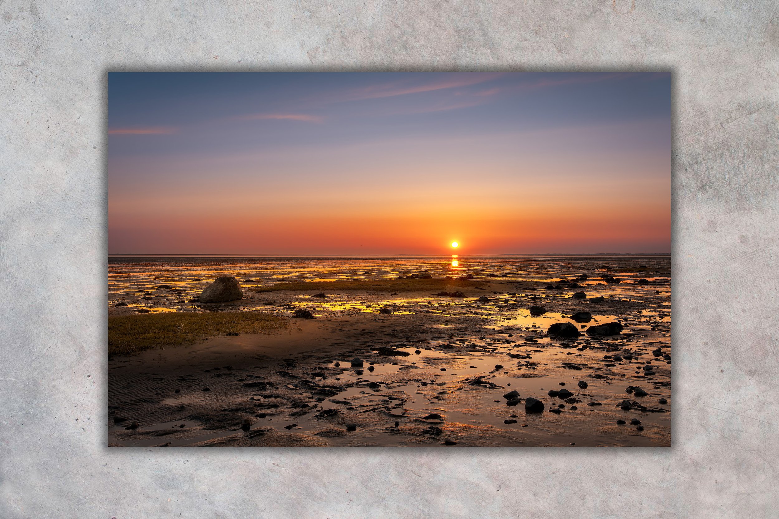 Solnedgang over Hjerpsted Strand