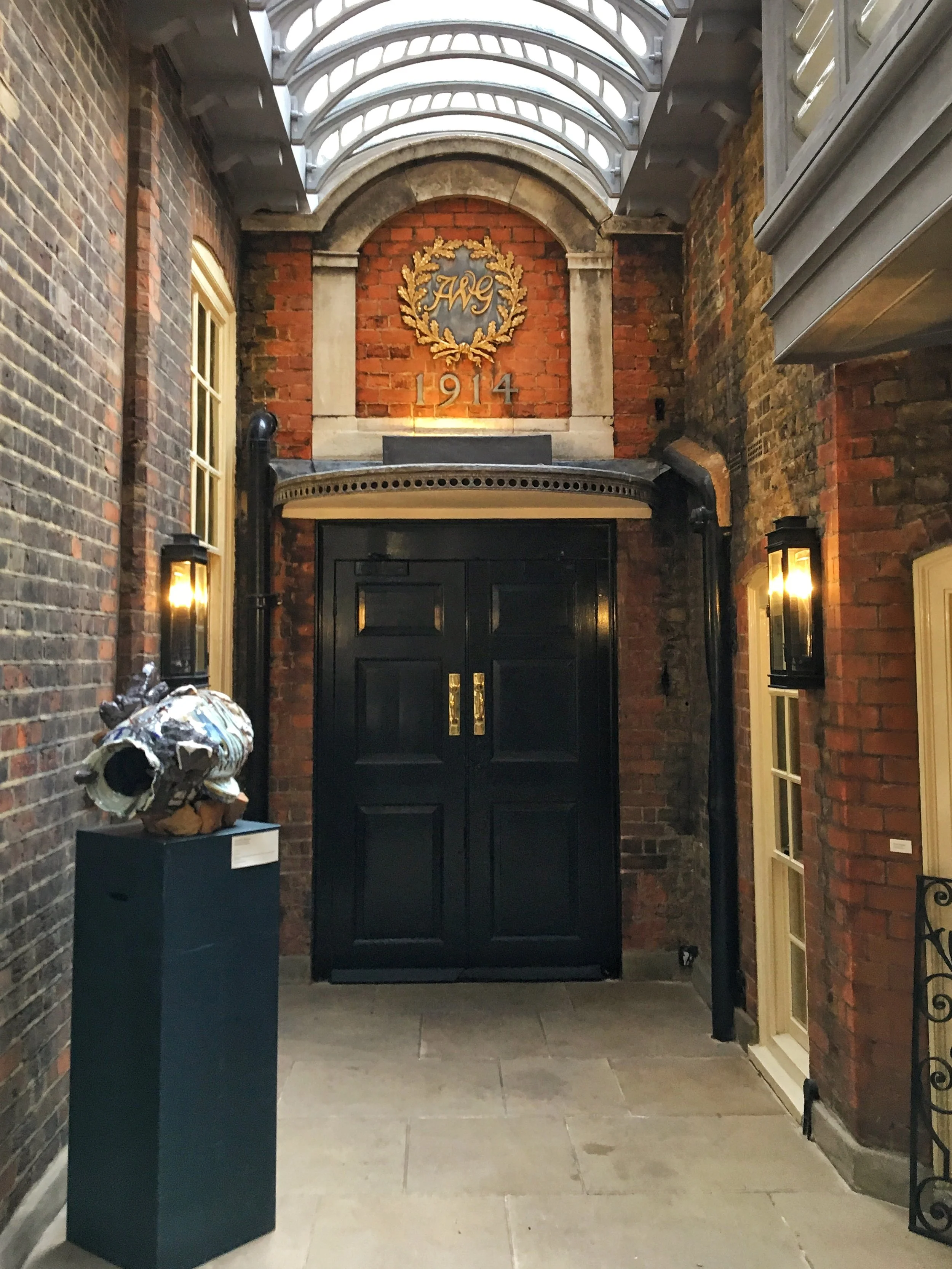 The entrance to the Art Workers Guild in London where this January 2027 a workshop is offered by award winning author Jody Eddy to learn everything you need to know about writing and publishing your own cookbook