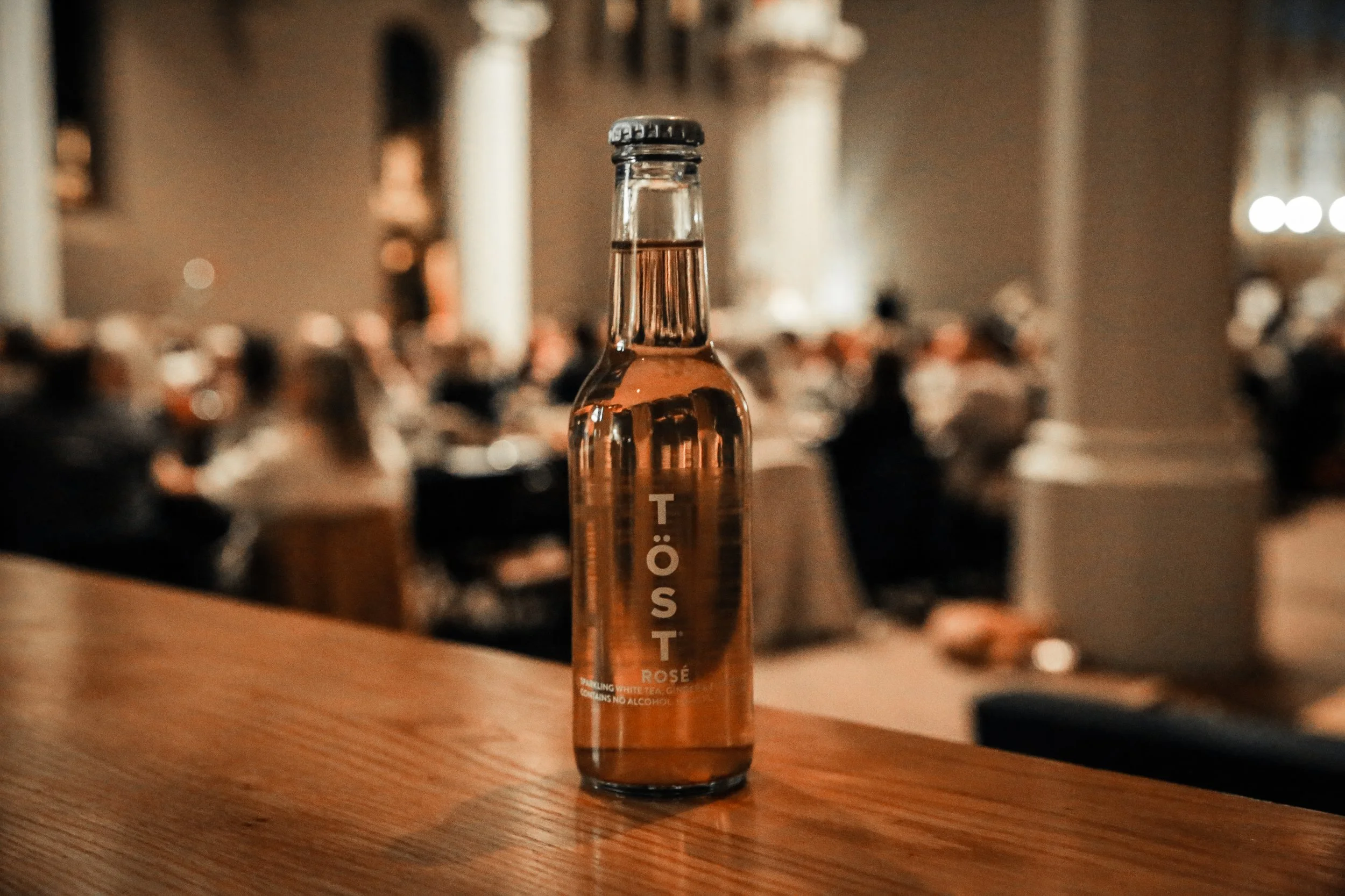 TOST nonalcoholic sparkling beverage Story Feast monastery dinner