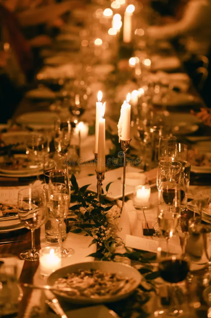 A long, candlelit table will be set at Greyfriars Kirk in Edinburgh for a Highland Feast inspired by Outlander